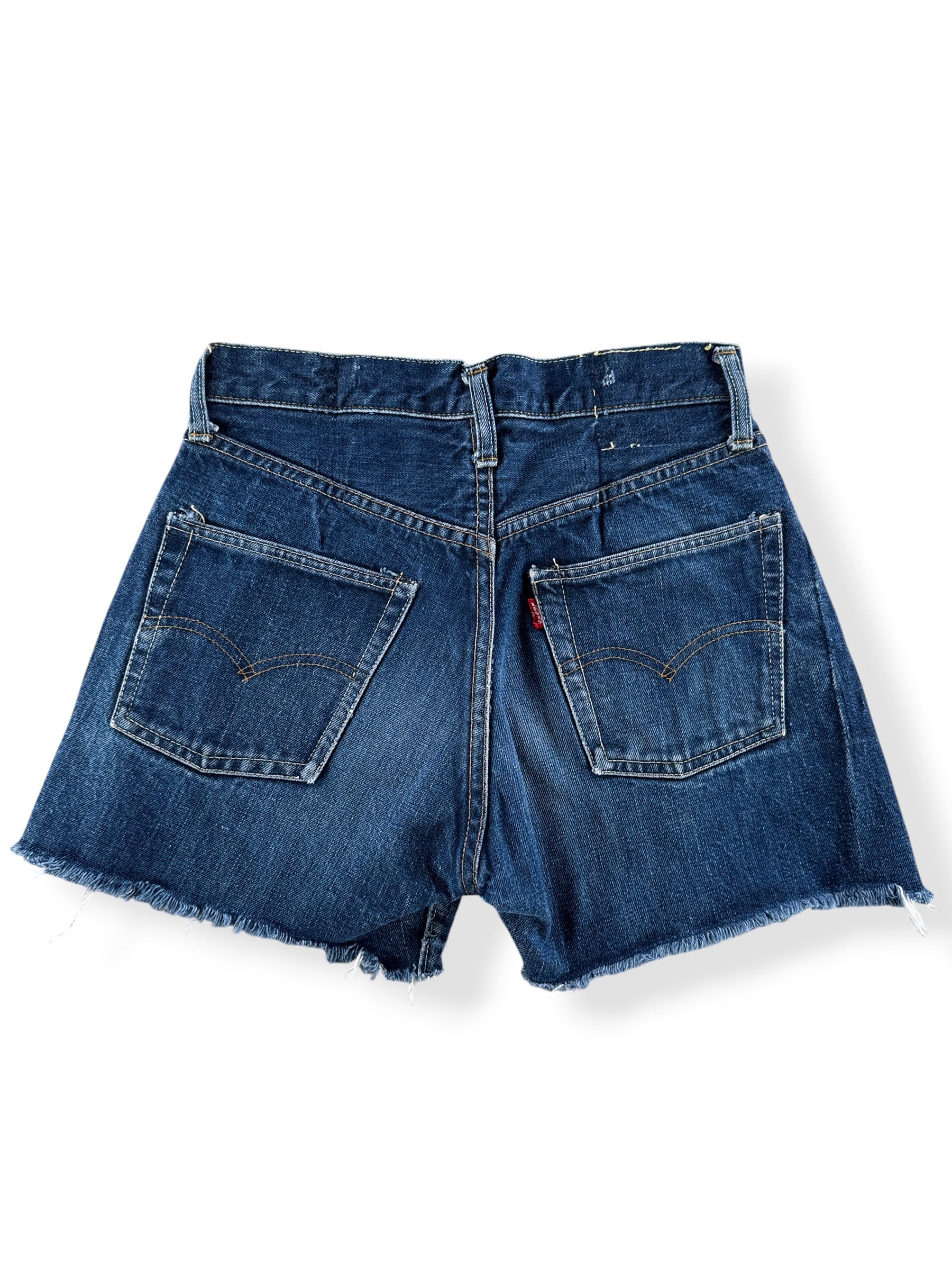 Back of Vintage 60s Levi's 501 Cut Off Shorts W26