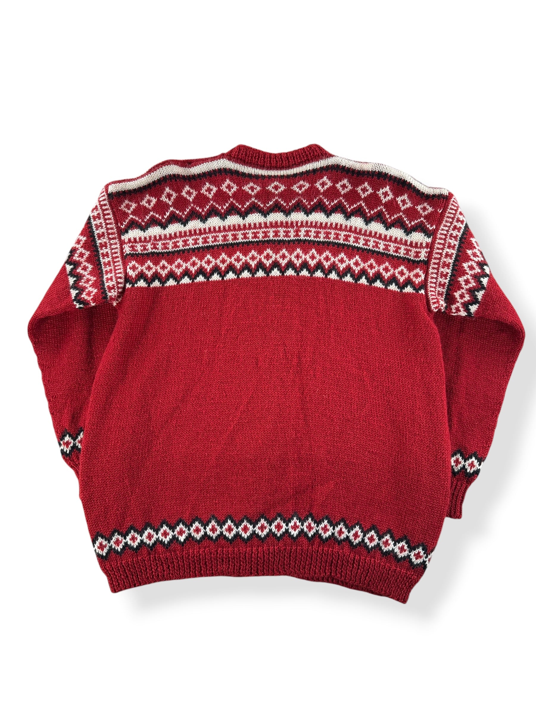 Back of Vintage Nordic Style Sweater SZ S