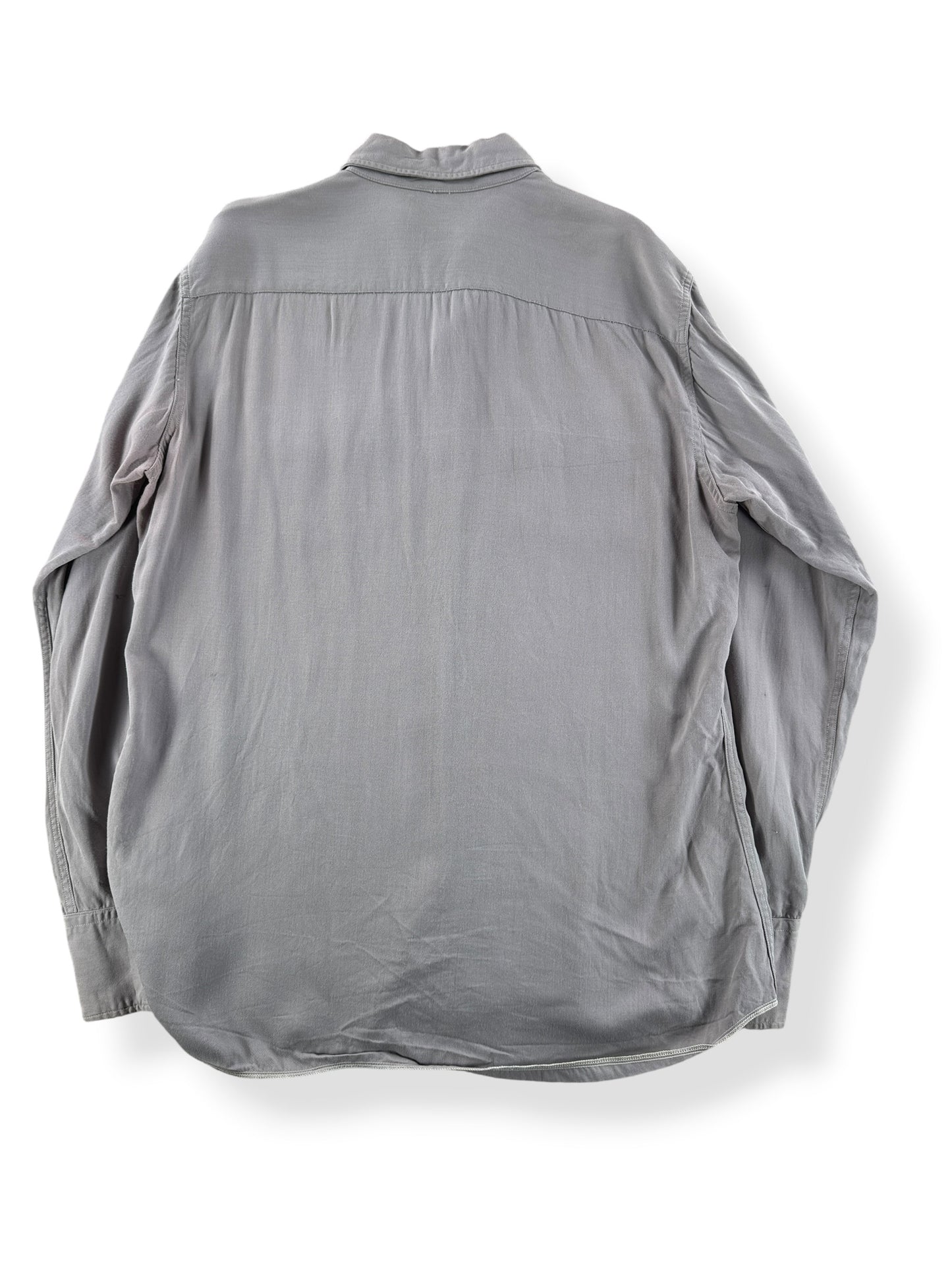 Back of Vintage Ranchcraft by Penney's Gabardine Sawtooth Pearlsnap SZ M