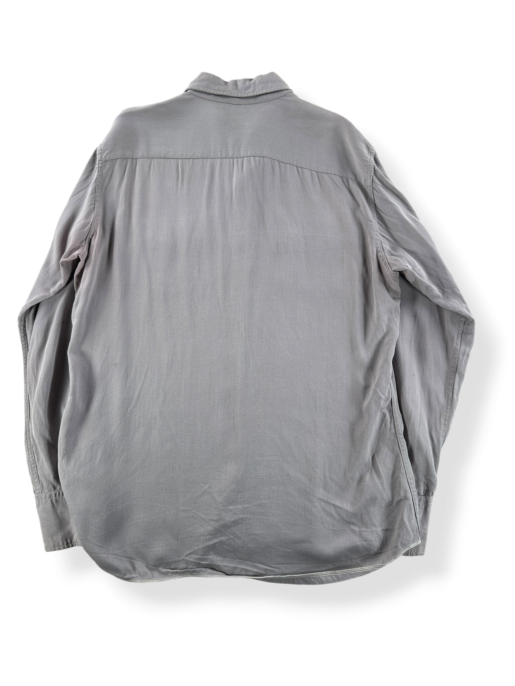 Back of Vintage Ranchcraft by Penney's Gabardine Sawtooth Pearlsnap SZ M