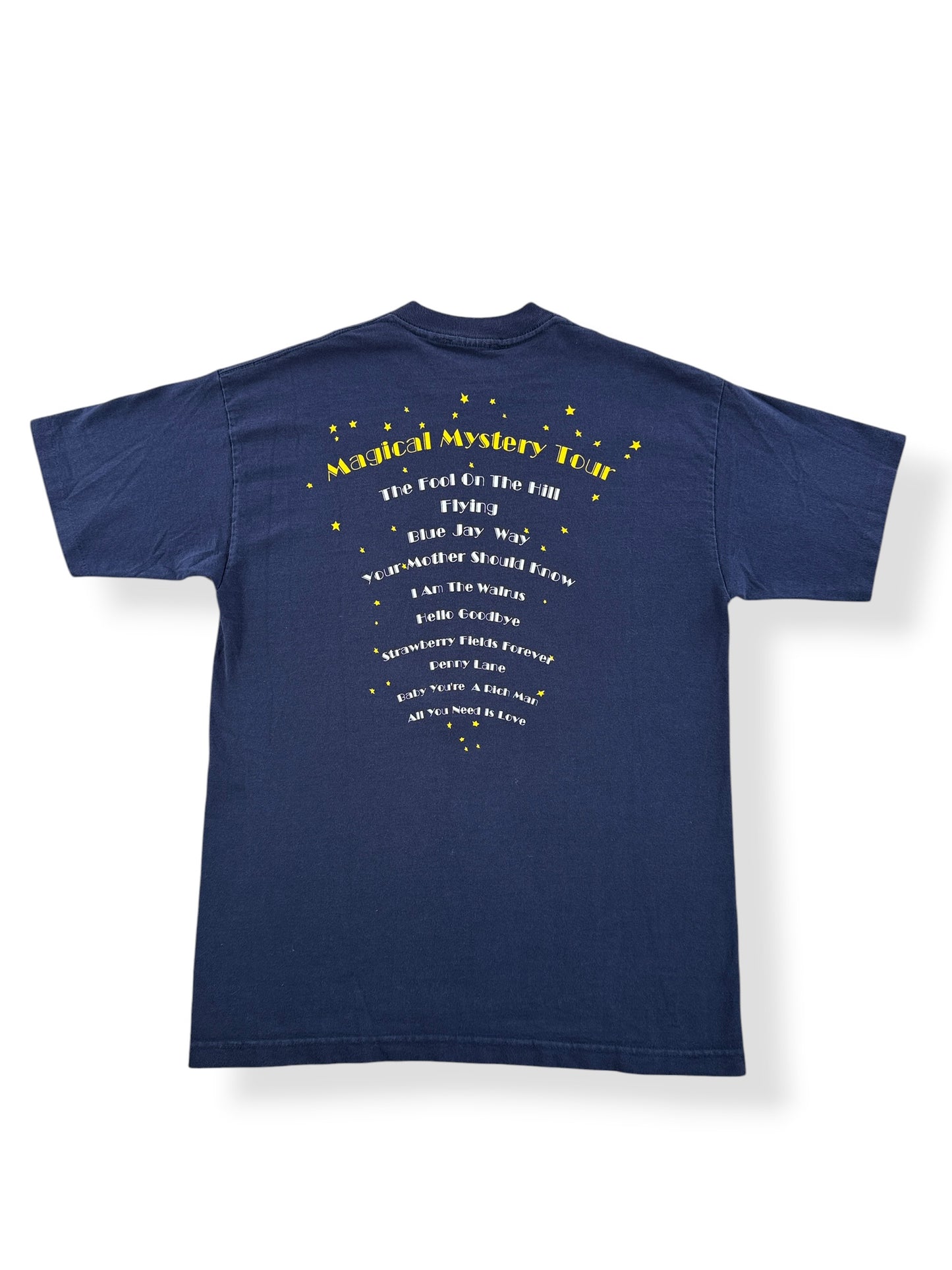 Back of Vintage Beatles Magical Mystery Tour Tee SZ M