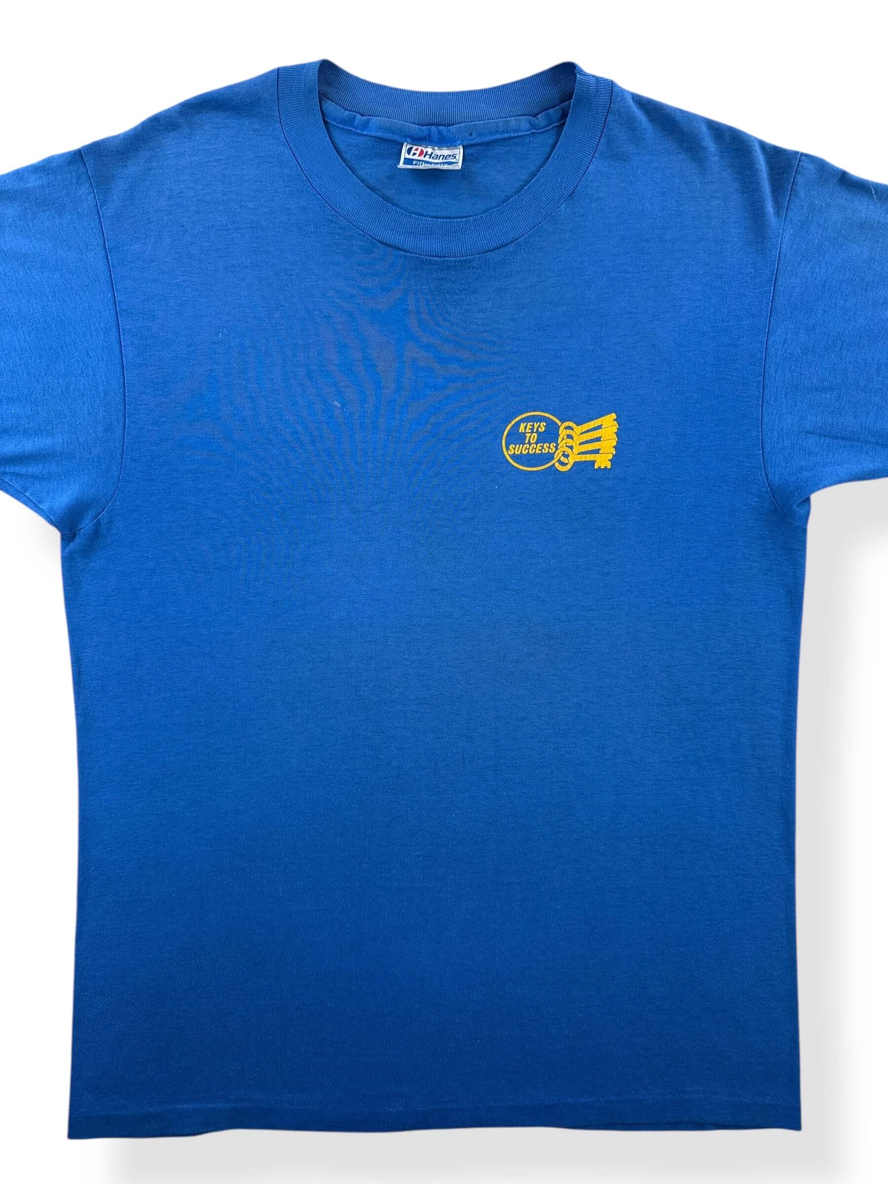 Front Close Up of Vintage Keys to Success Tee SZ M