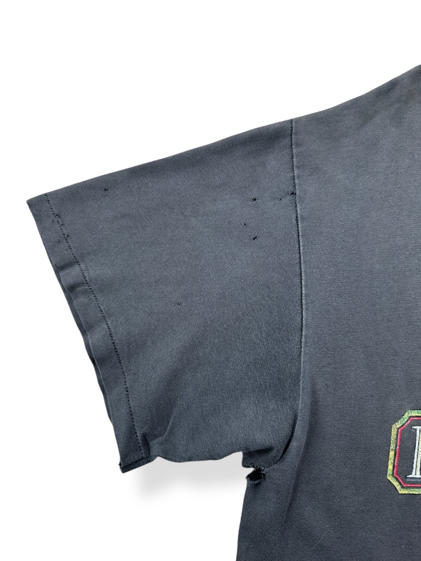 Wear on Sleeve of Vintage Santa Cruz Harley Davidson Panhead Tee SZ L