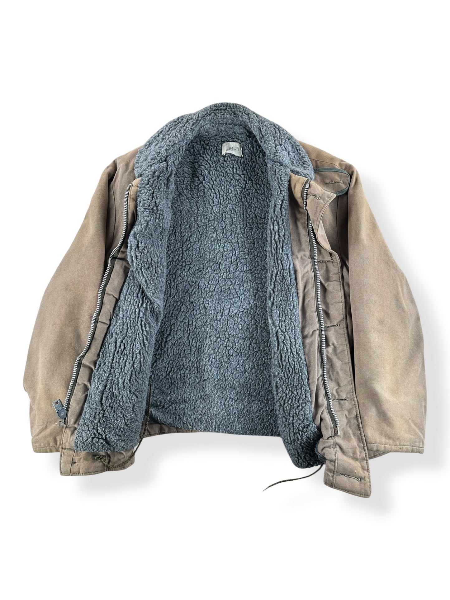 Inside of Vintage Civilian N-1 Deck Jacket SZ 52 - AS IS