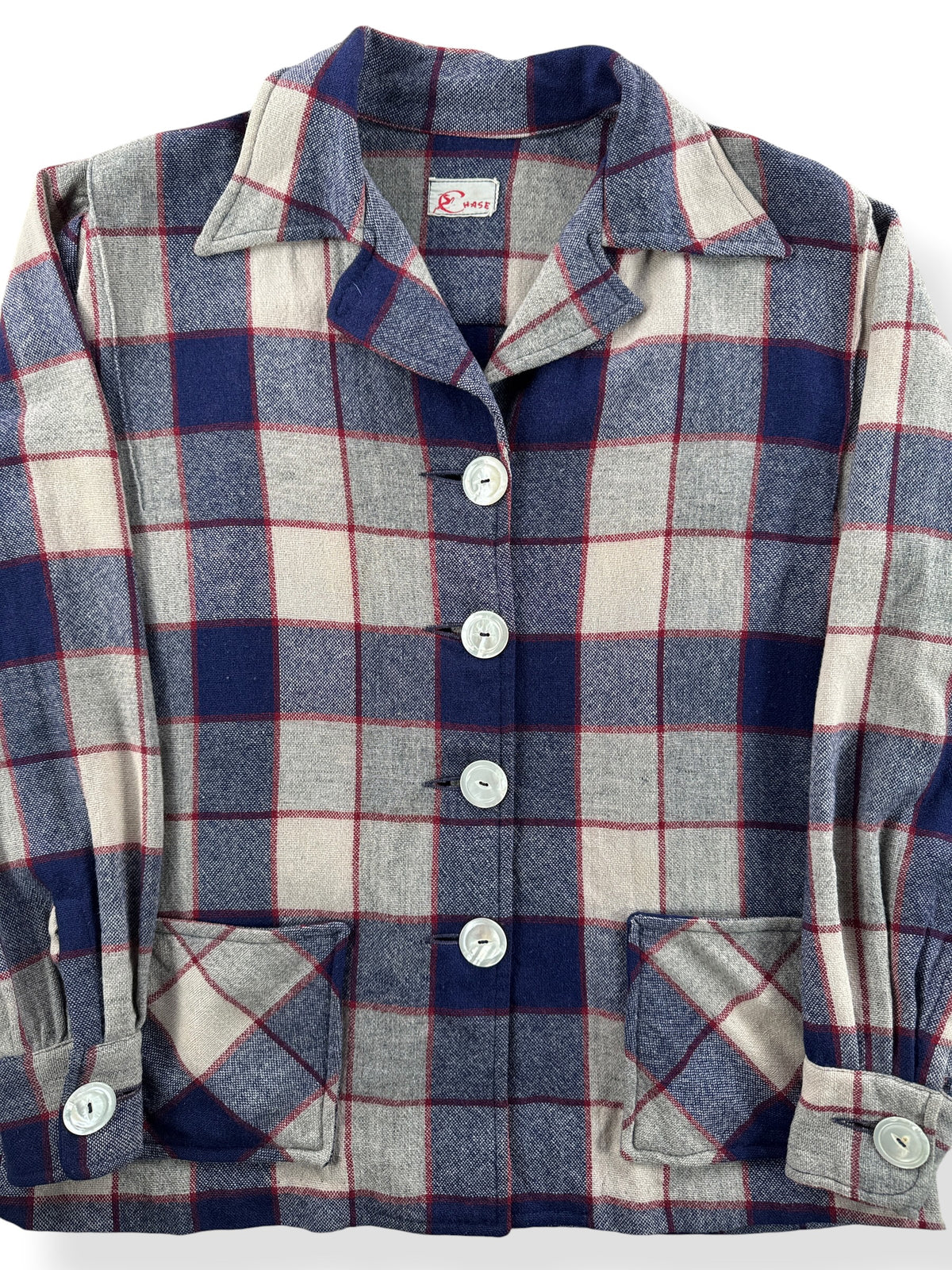 Close-up of Vintage Chase 49er Jacket SZ L AS IS