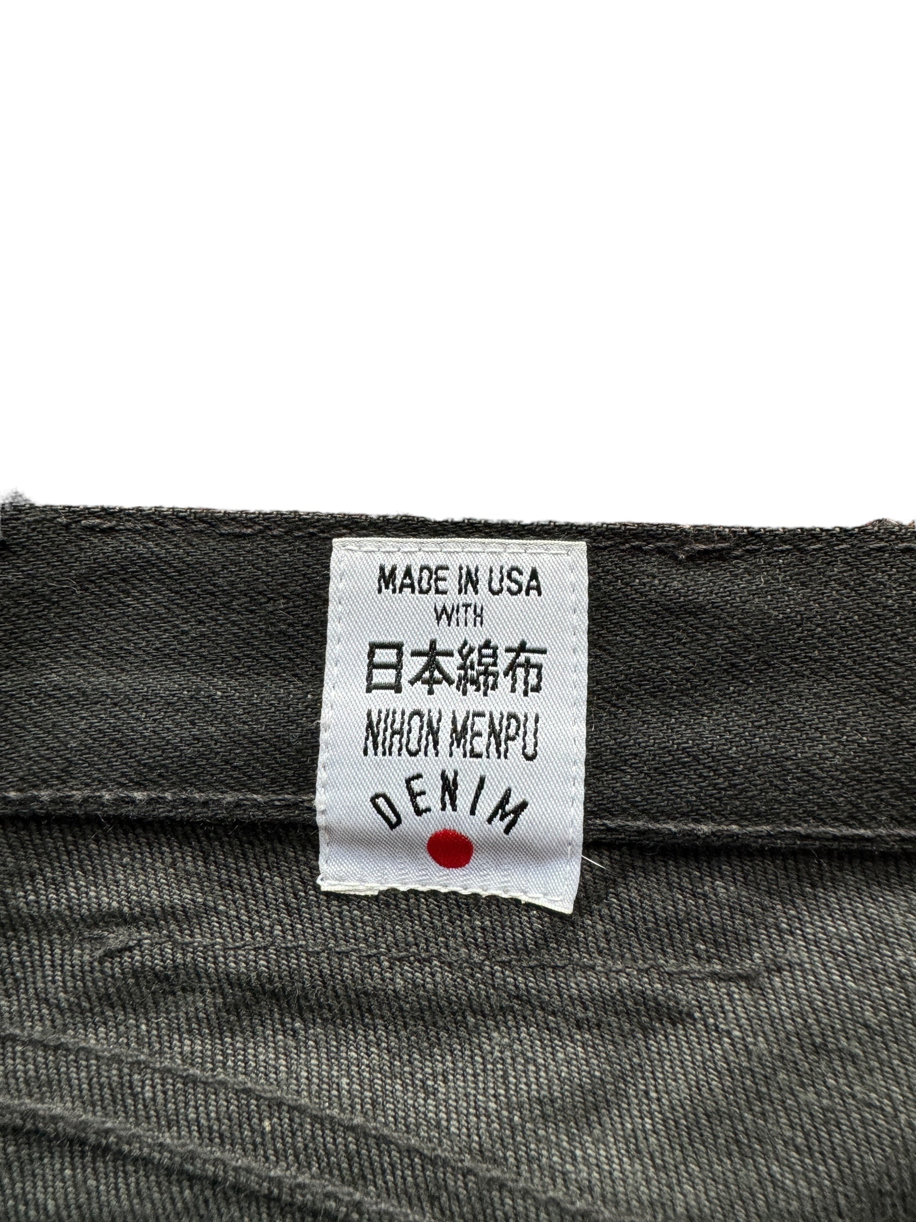 Label on Rogue Territory Black Skinny Japanese Selvedge W31