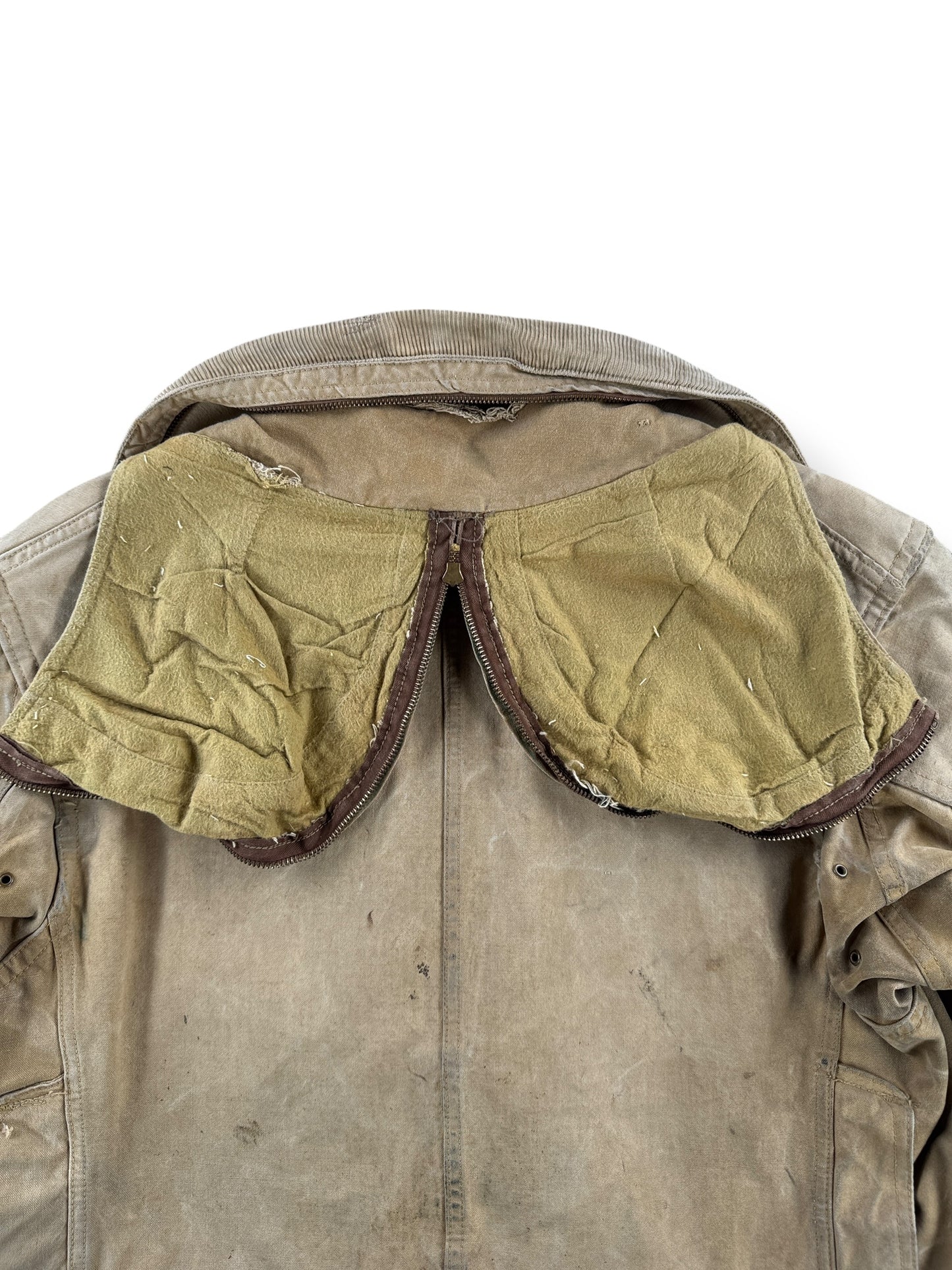 Hood on Vintage 40s Era Hunting Jacket SZ M