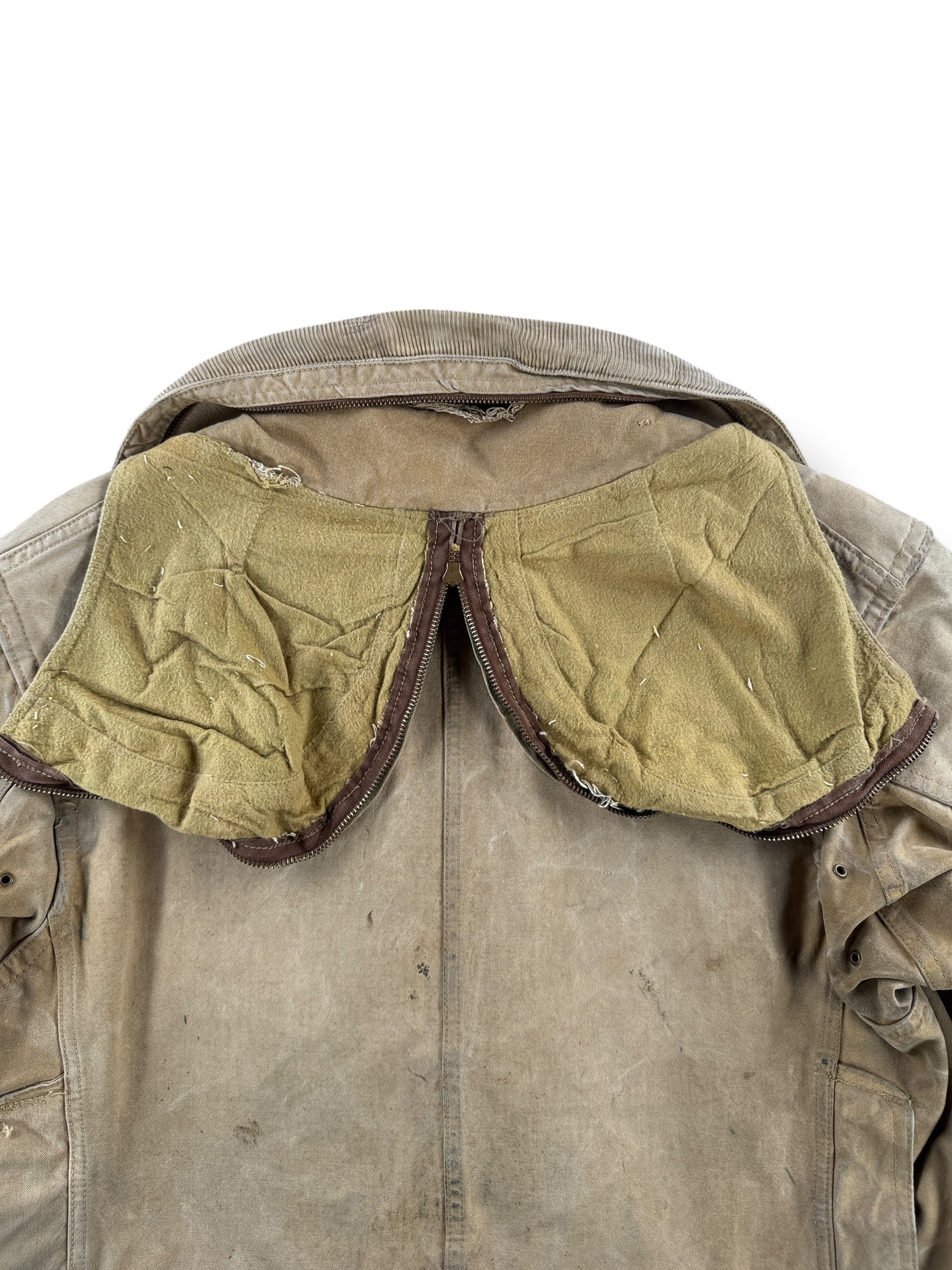 Hood on Vintage 40s Era Hunting Jacket SZ M