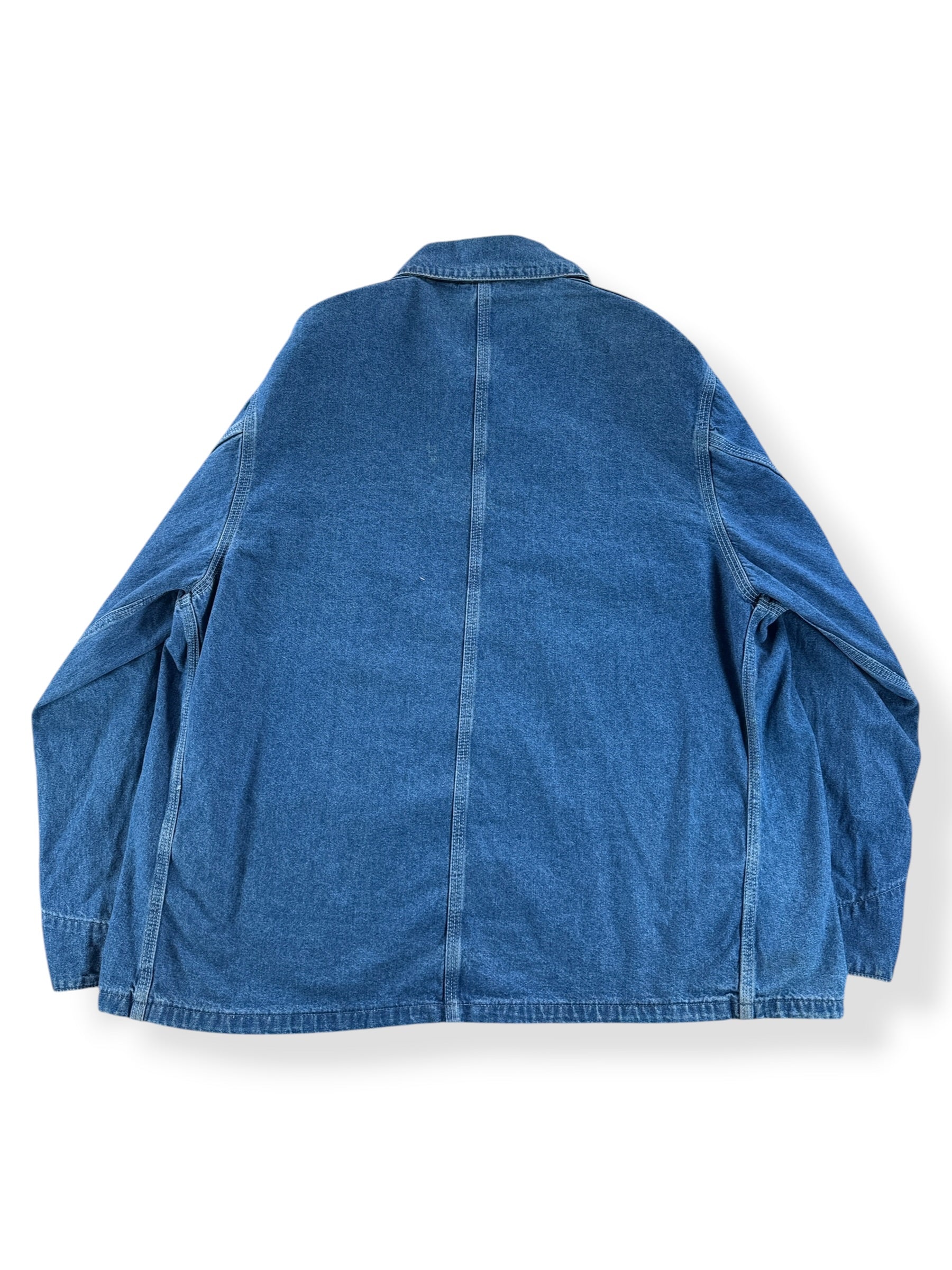 Back of Vintage MIUSA Carhartt Denim Chore Coat SZ XXL