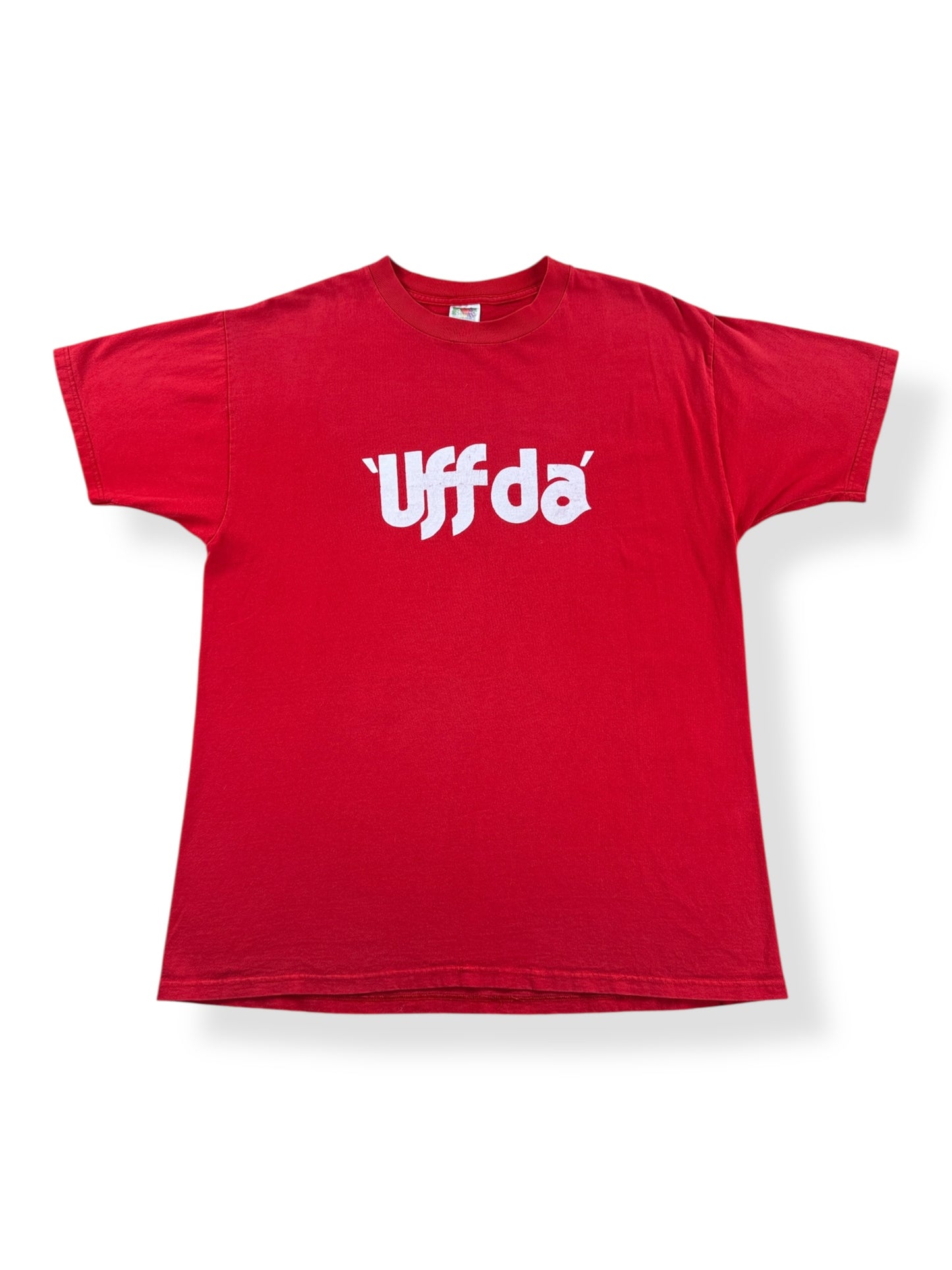 Front of Vintage Uffda! Tee SZ XL
