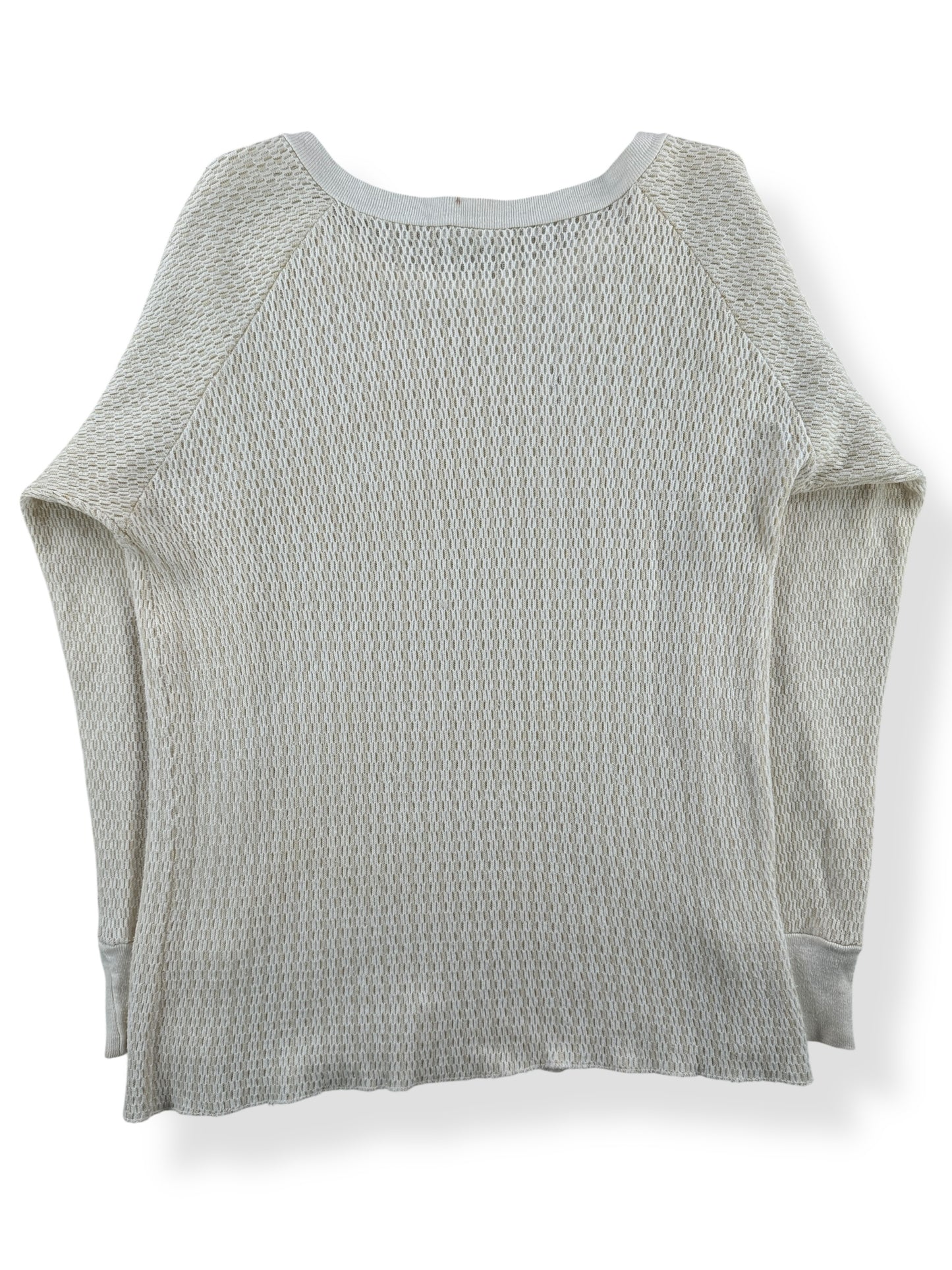 Back of Vintage Unbranded Thermal Top SZ M