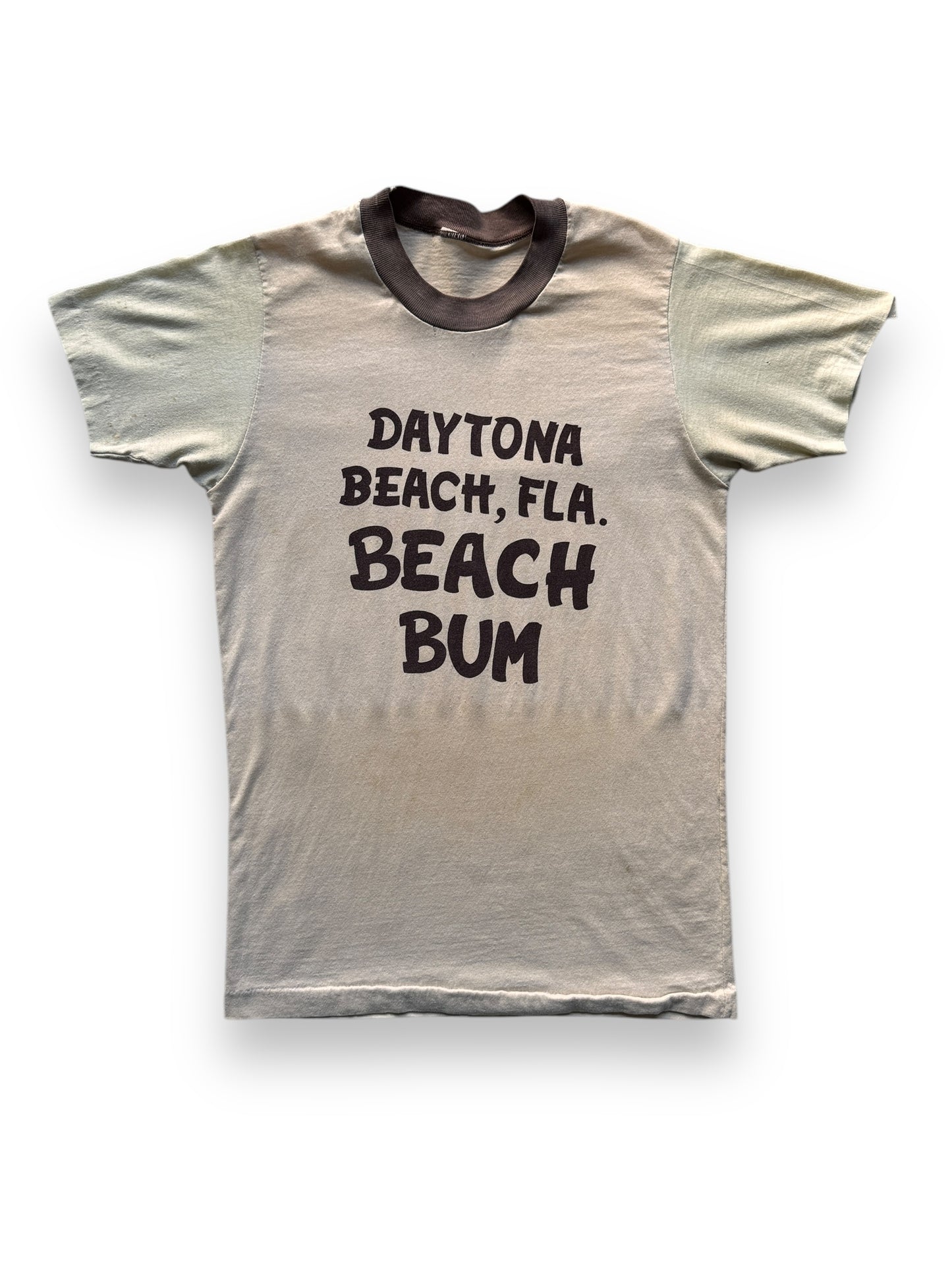 front of Vintage Daytona Beach Florida Ringer Tee SZ XS