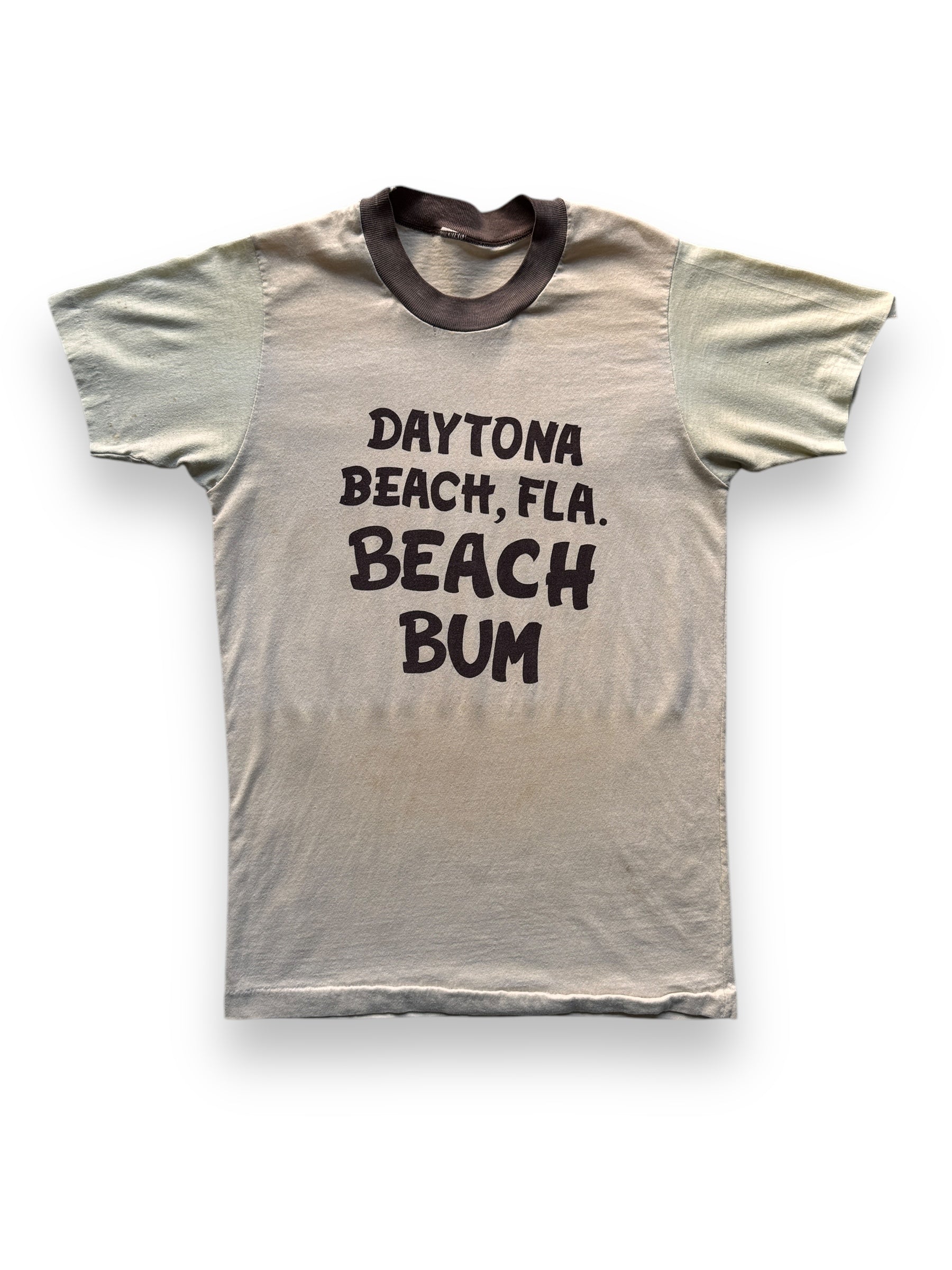 front of Vintage Daytona Beach Florida Ringer Tee SZ XS