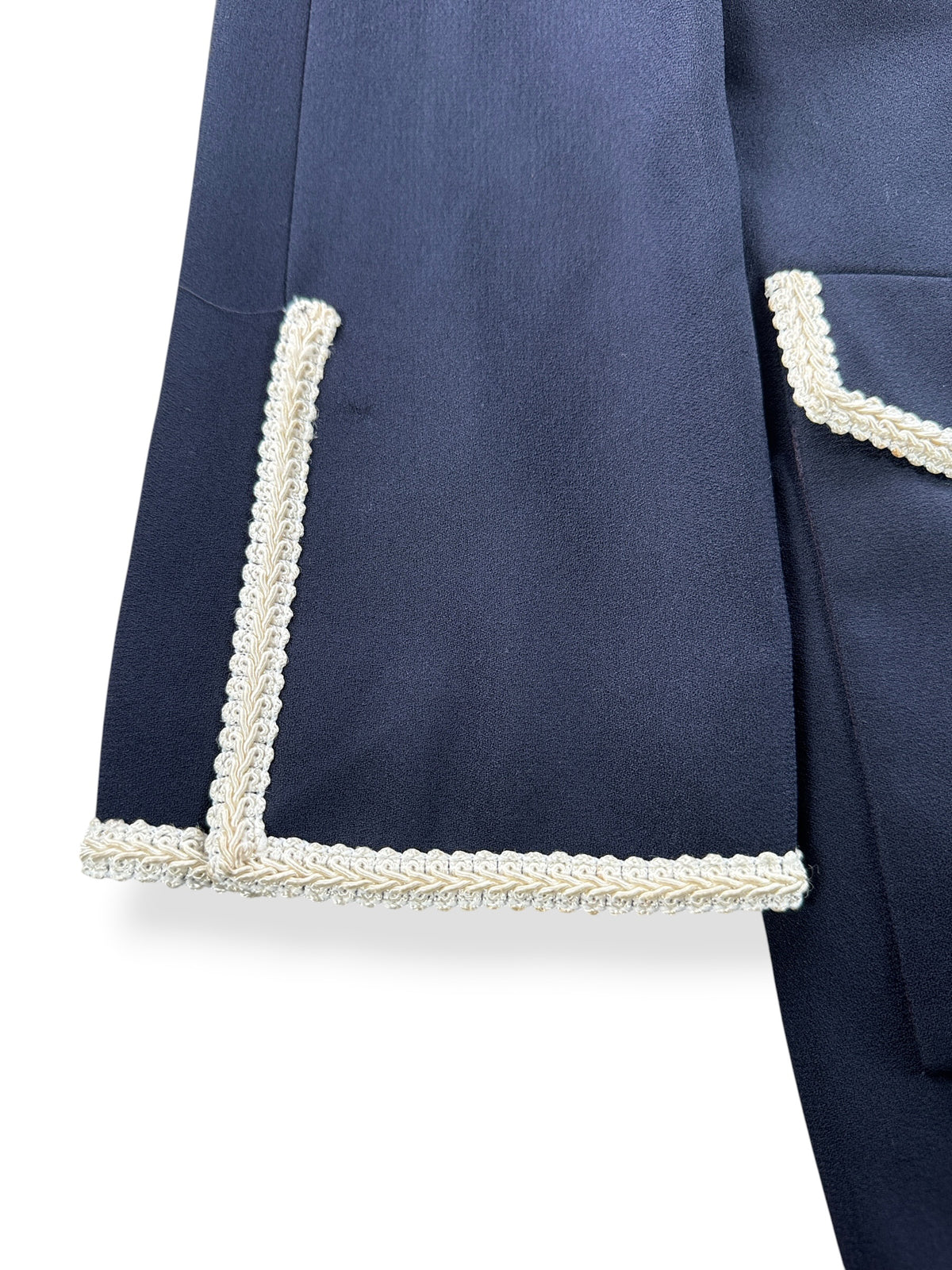 Cuffs on Vintage Designer Blazer with Amazing Pearly Sunburst Buttons SZ M/L