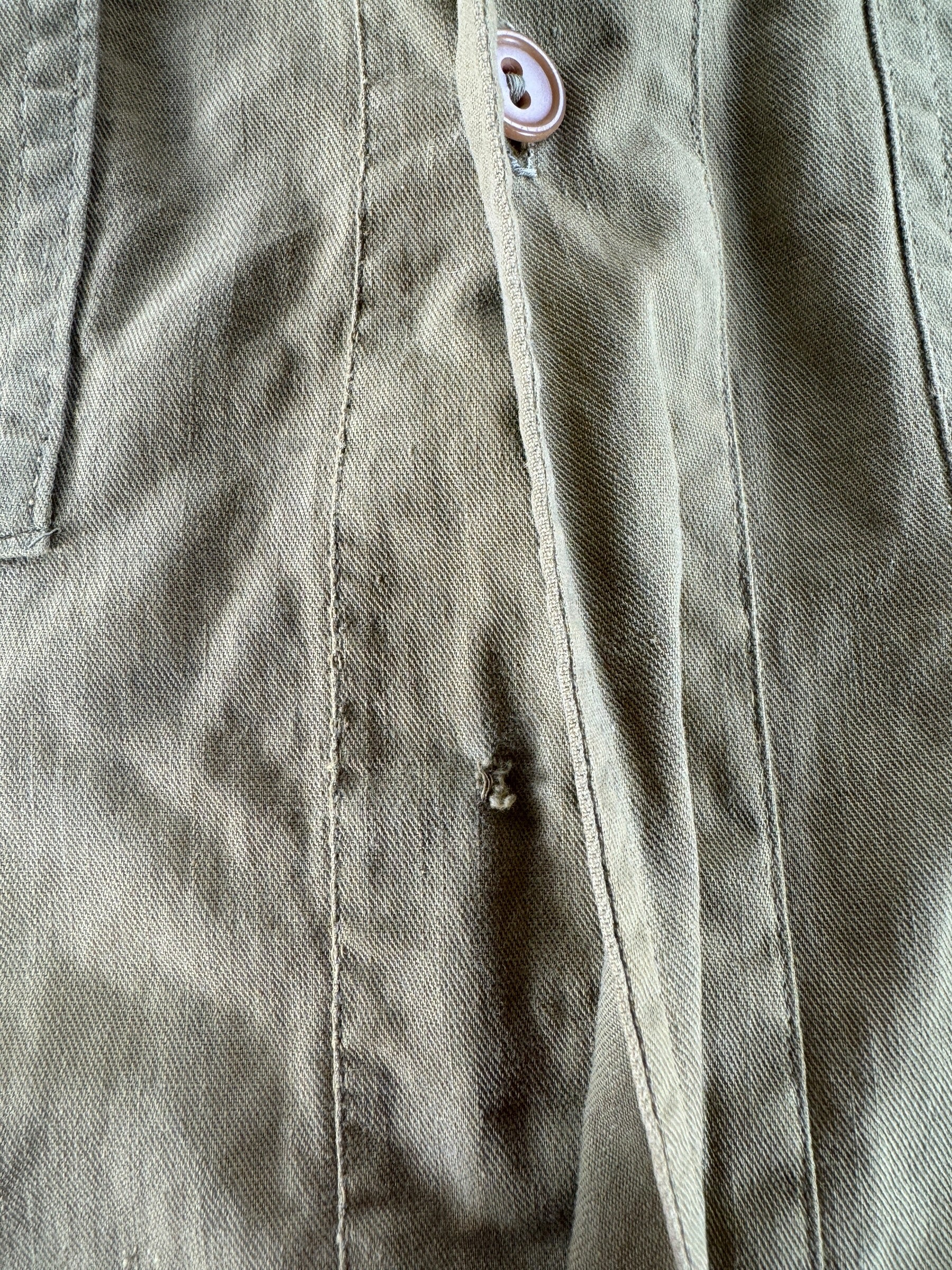 Missing Button on Vintage BSA Shirt SZ M AS IS