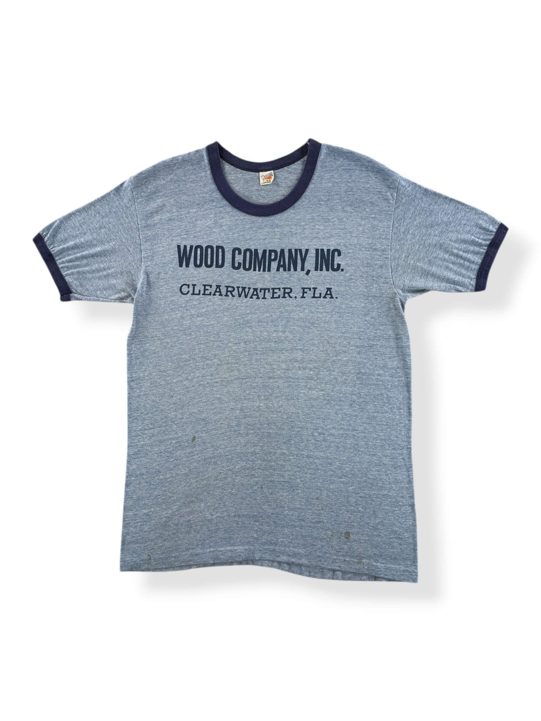 Front of Vintage Wood Company, Inc. Ringer Tee SZ L (Fits M)