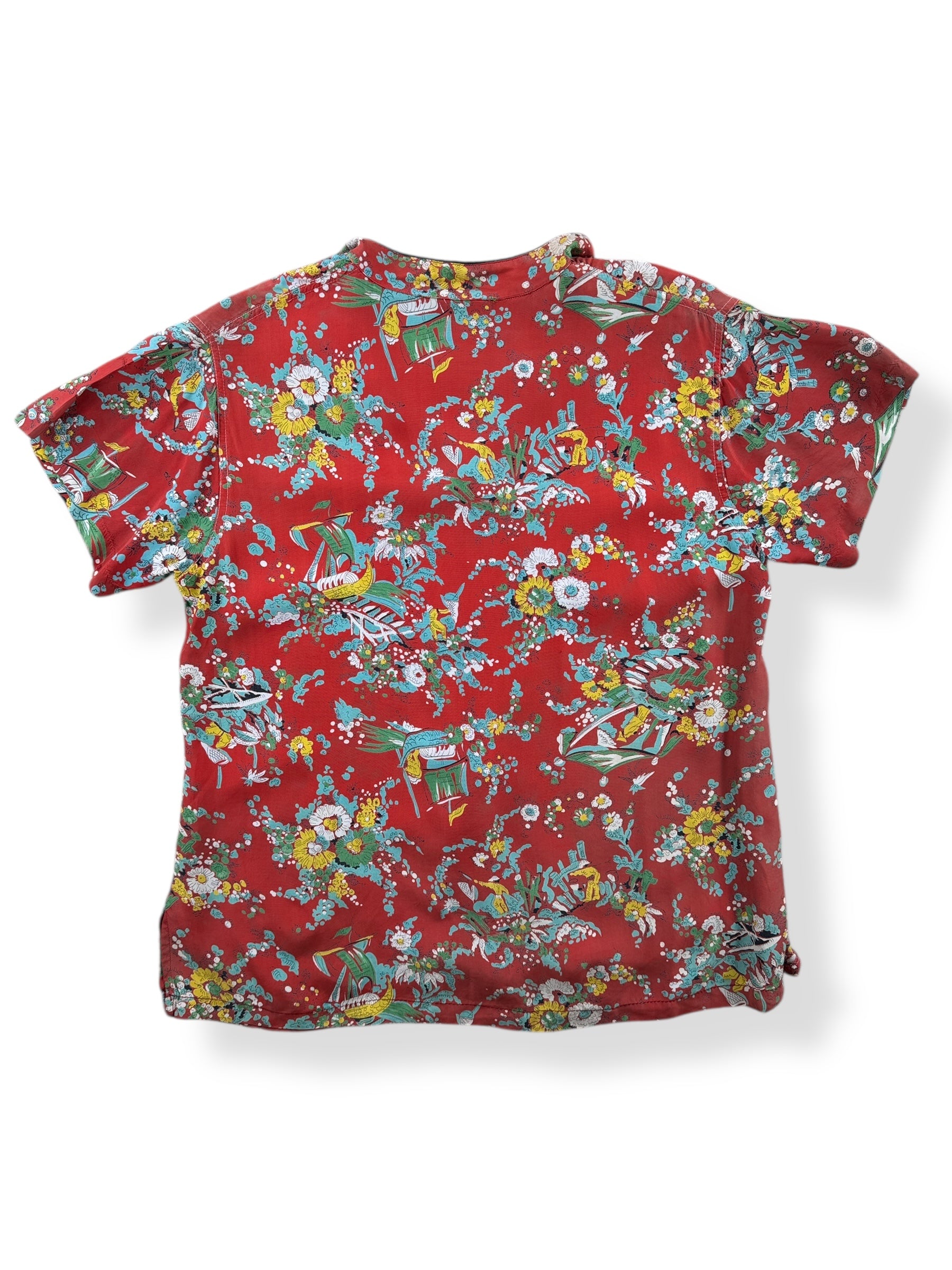 Back of Vintage Ms Swank Pajama Top SZ S