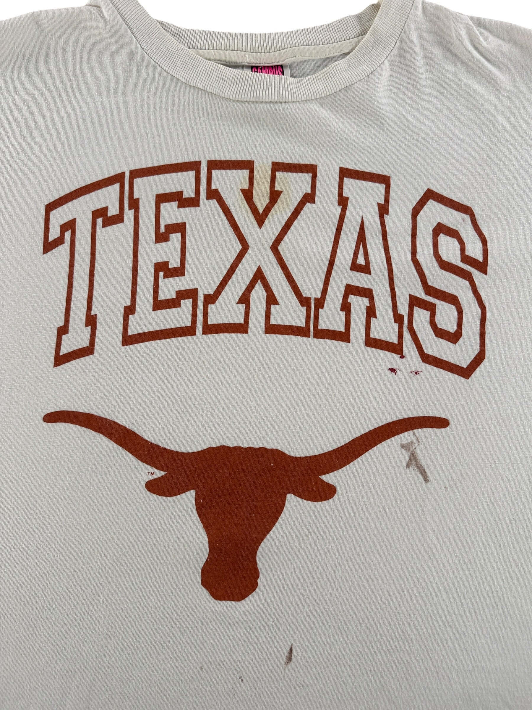 Graphic of Vintage Texas Longhorns Tee SZ XL
