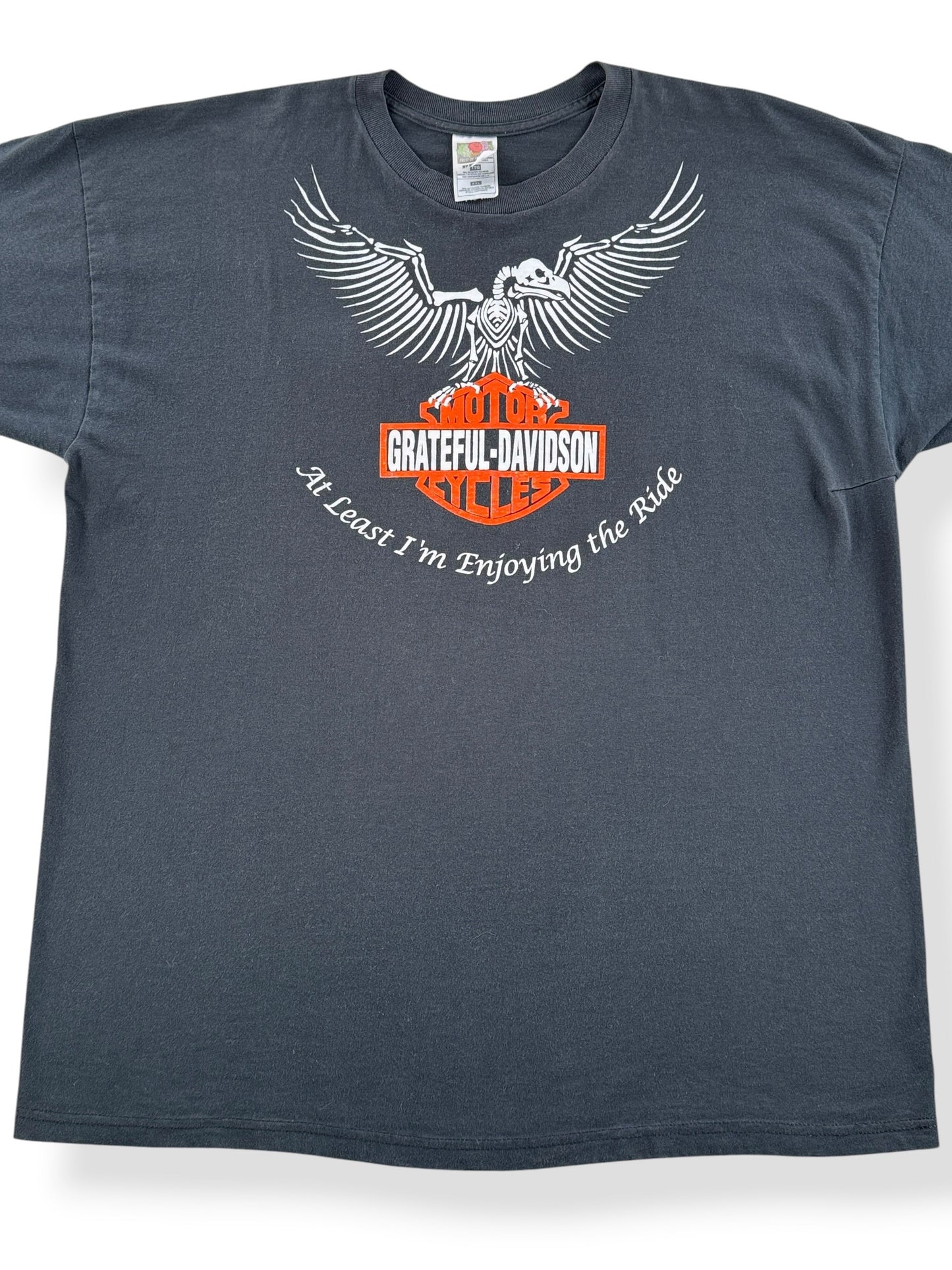 Front Close Up of Vintage Grateful-Davidson Dead Bird Tee SZ XXL