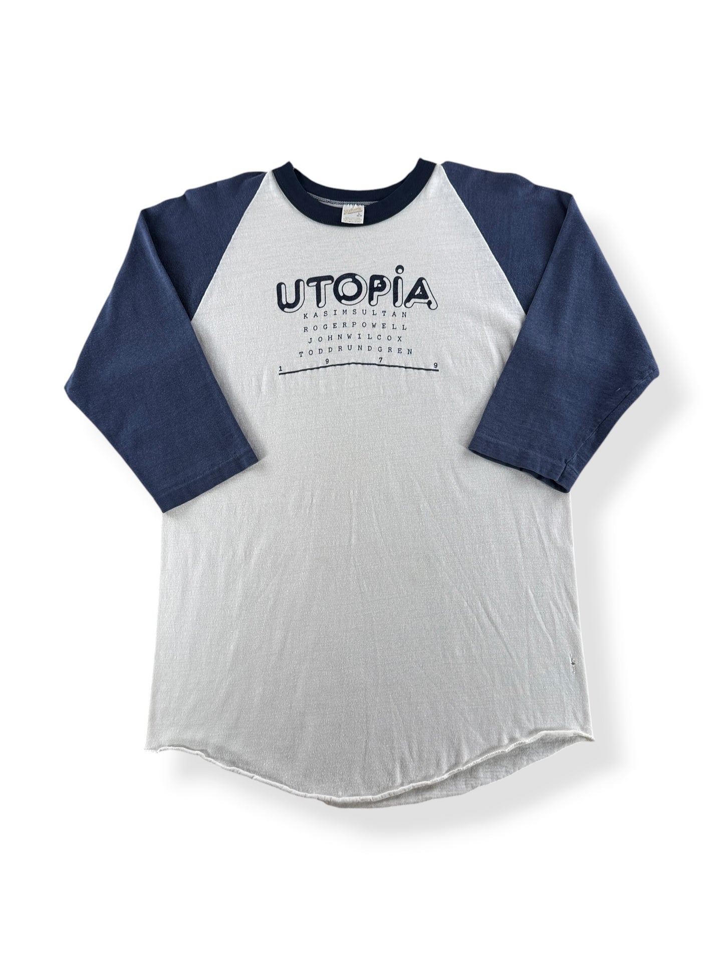 Front of Vintage '79 Utopia Todd Rundgren Raglan Tee SZ L (Fits M)