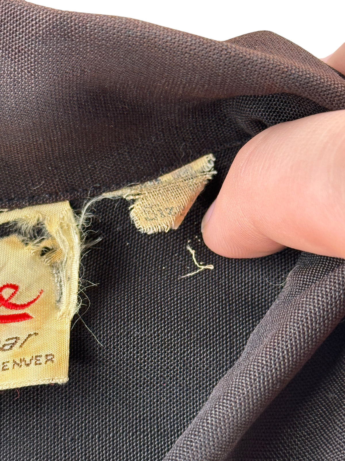 Tag on Vintage Connie Sportswear Wool Gabardine Western Top SZ M