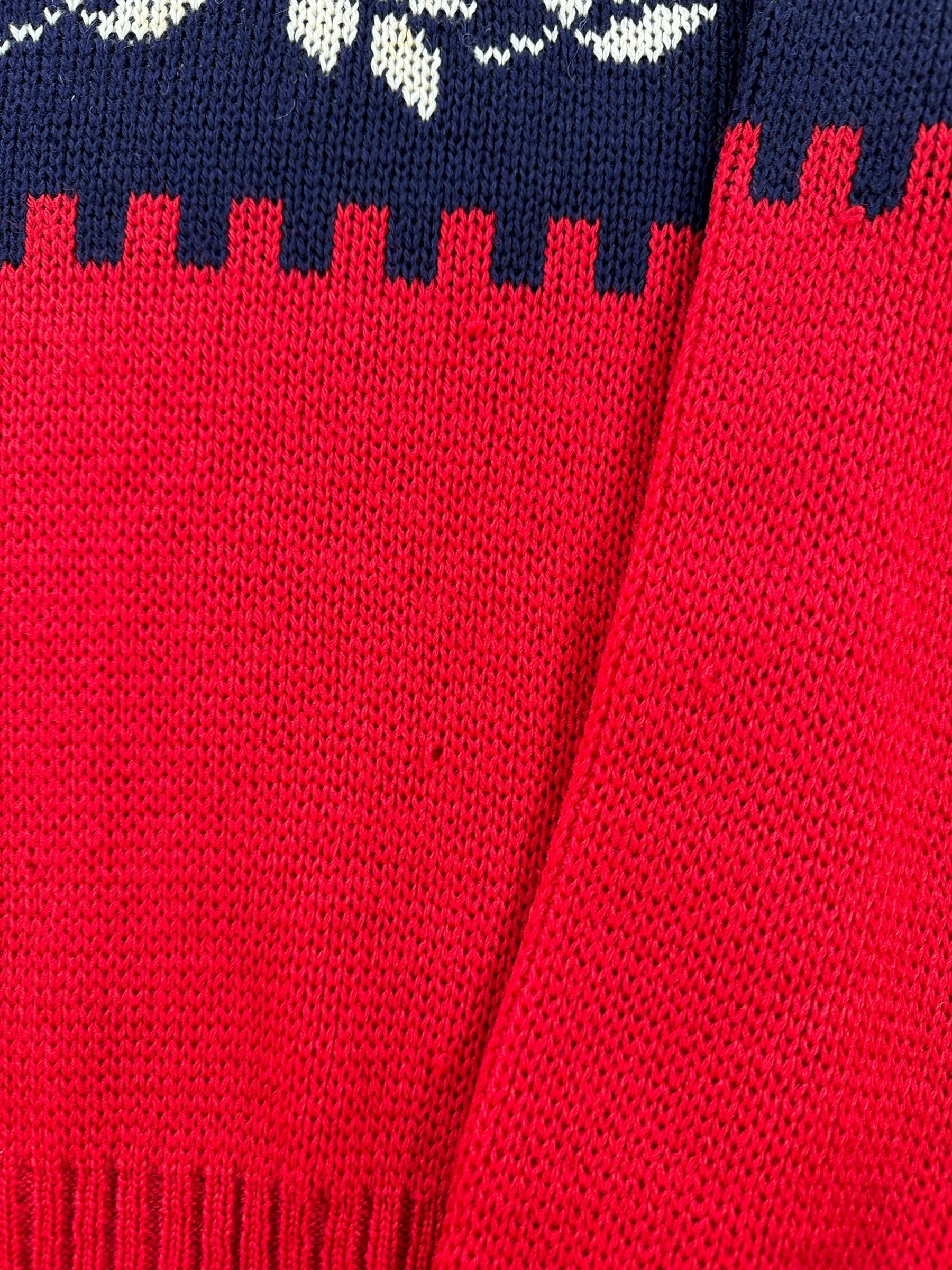 Pinhole on Vintage 50s Era Kandahar Wool Ski Sweater SZ S