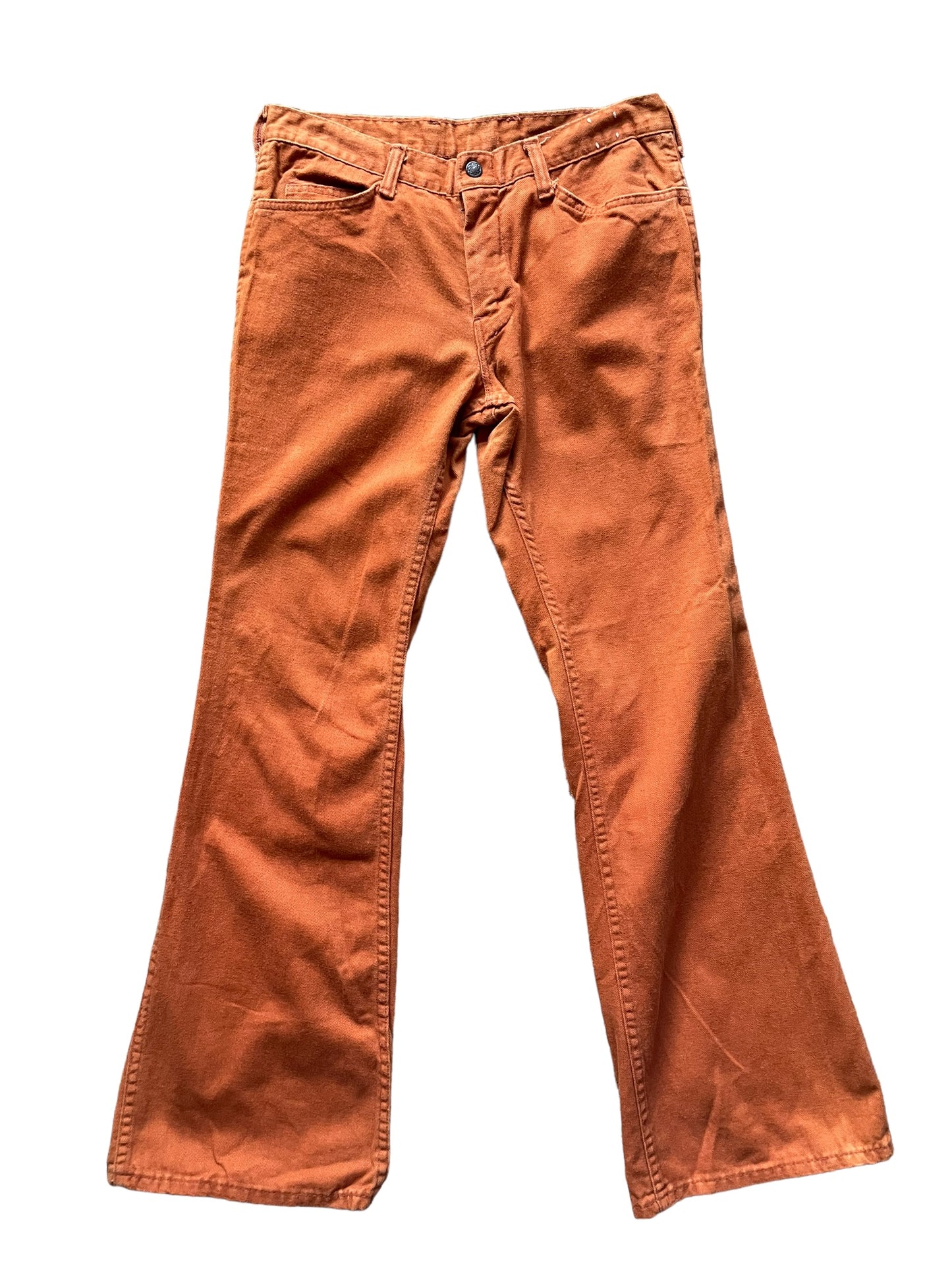 Vintage 1970s Rusty Orange Bells W30 | Barn Owl Vintage Seattle | Vintage Pants and Denim