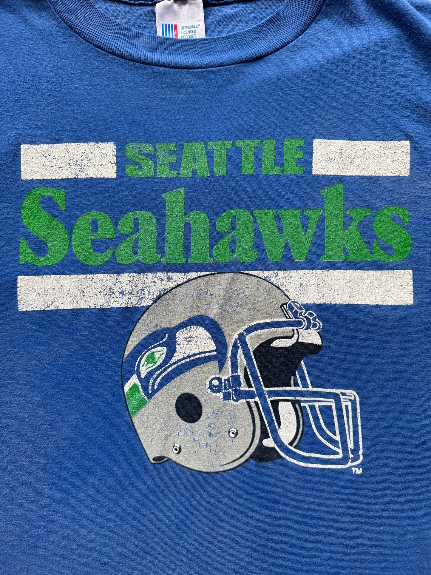 Front Graphic of Vintage Seahawks Tee SZ L