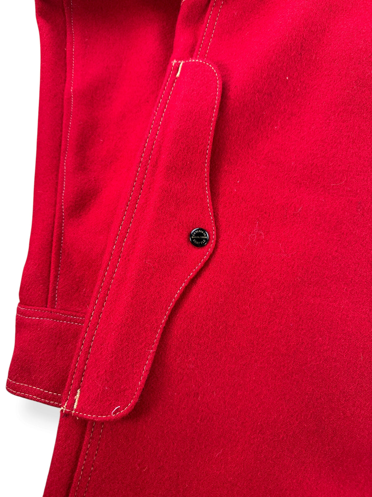 Back pocket on Filson Limited Edition 1897 Collection Scarlet Cruiser SZ L