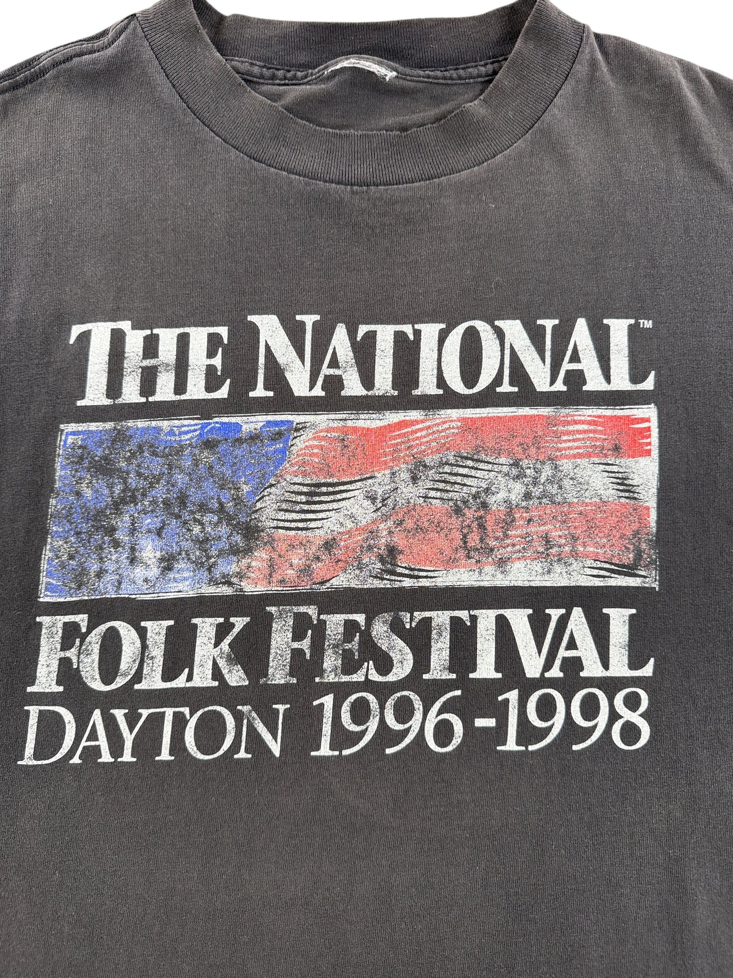 Graphic of Vintage The National Folk Festival 1996-1998 Tee SZ L