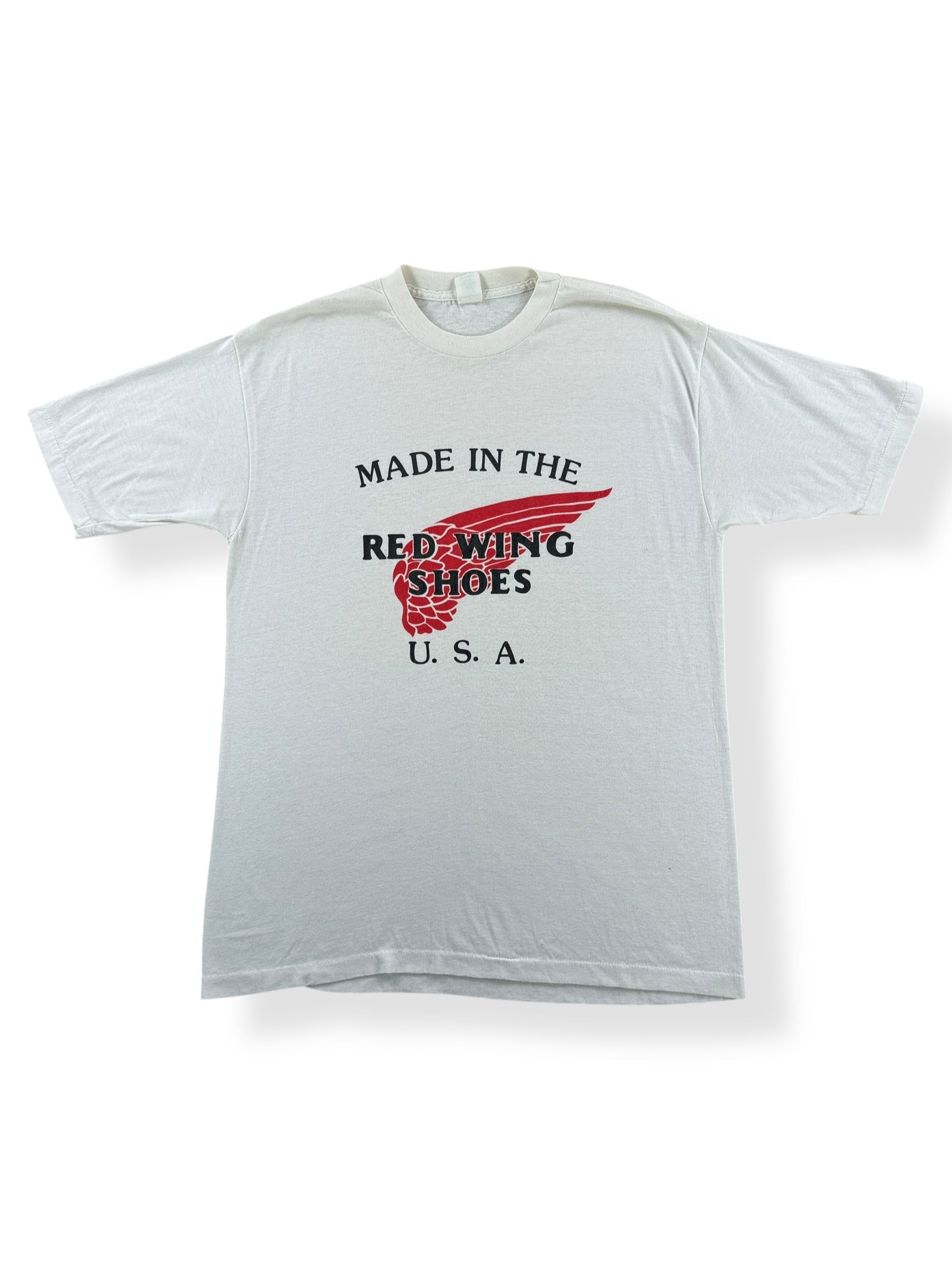 Front of Vintage Red Wing Shoes Tee SZ XXL