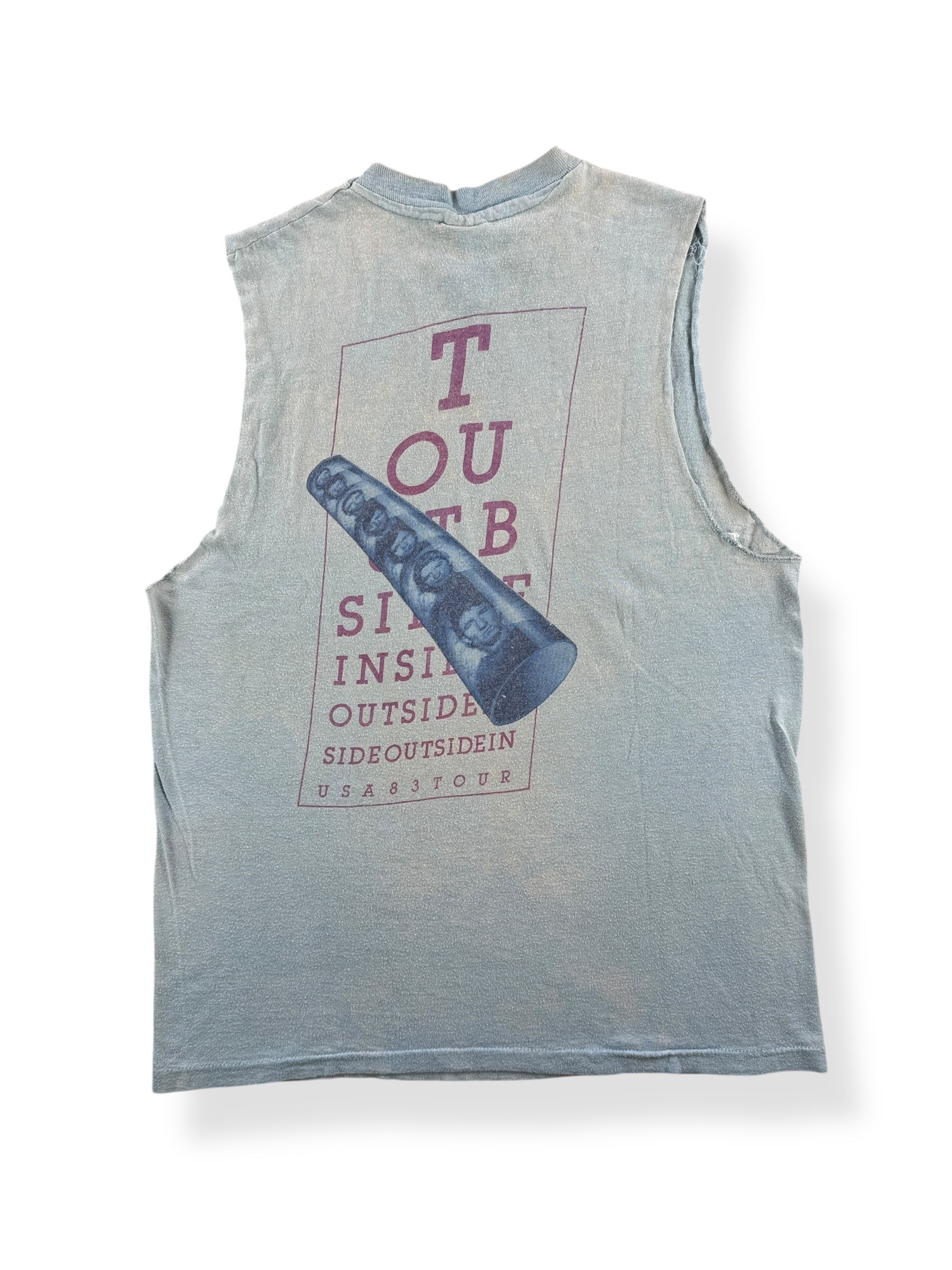 Back of Vintage 1983 Tubes Chopper Tank Top SZ S