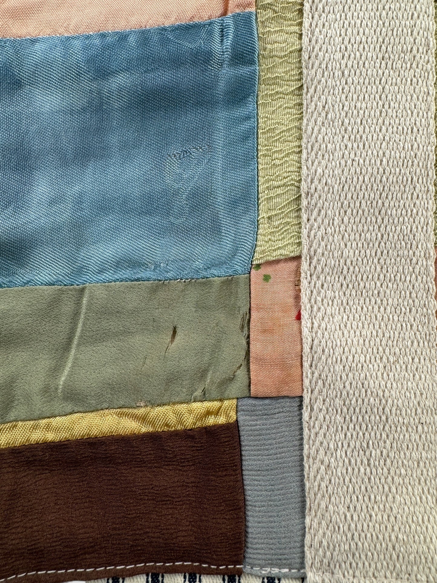 Front Close Up of Archive Craft X Barn Owl Vintage Quilt Tote Bag