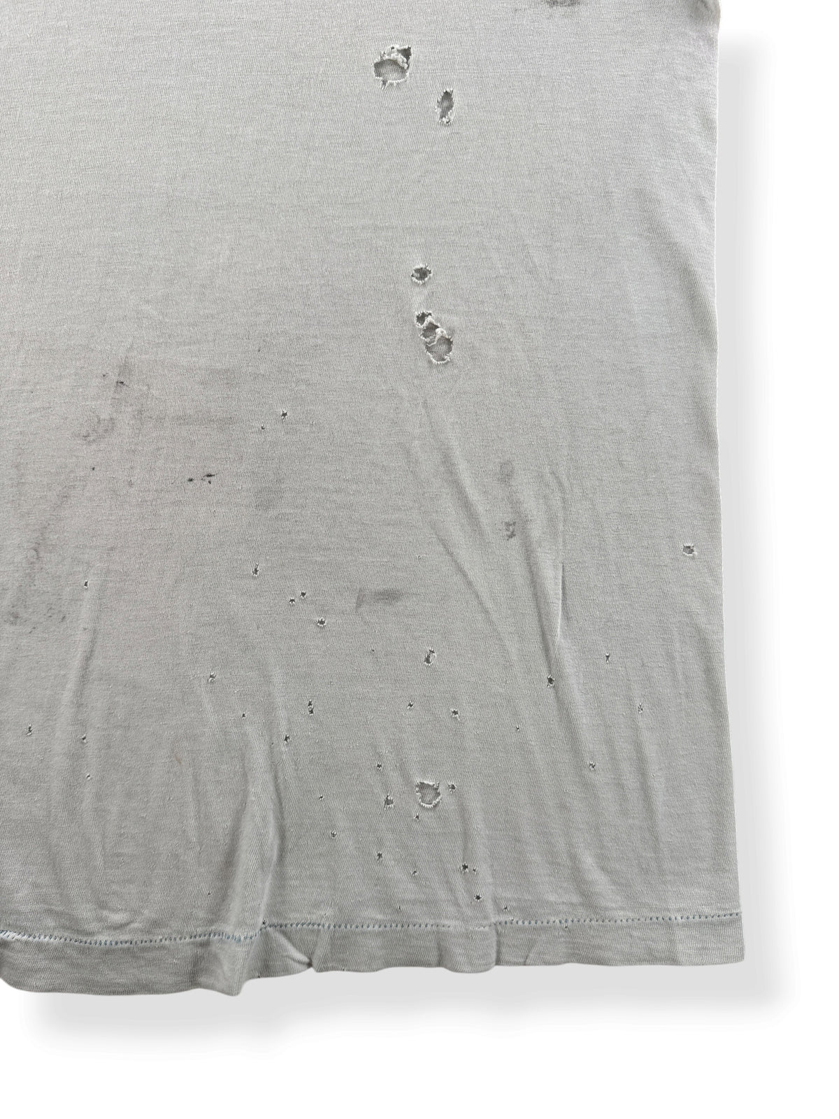 Holes on Vintage Thrashed Lowell's Pike Place Tee SZ L (Fits M)