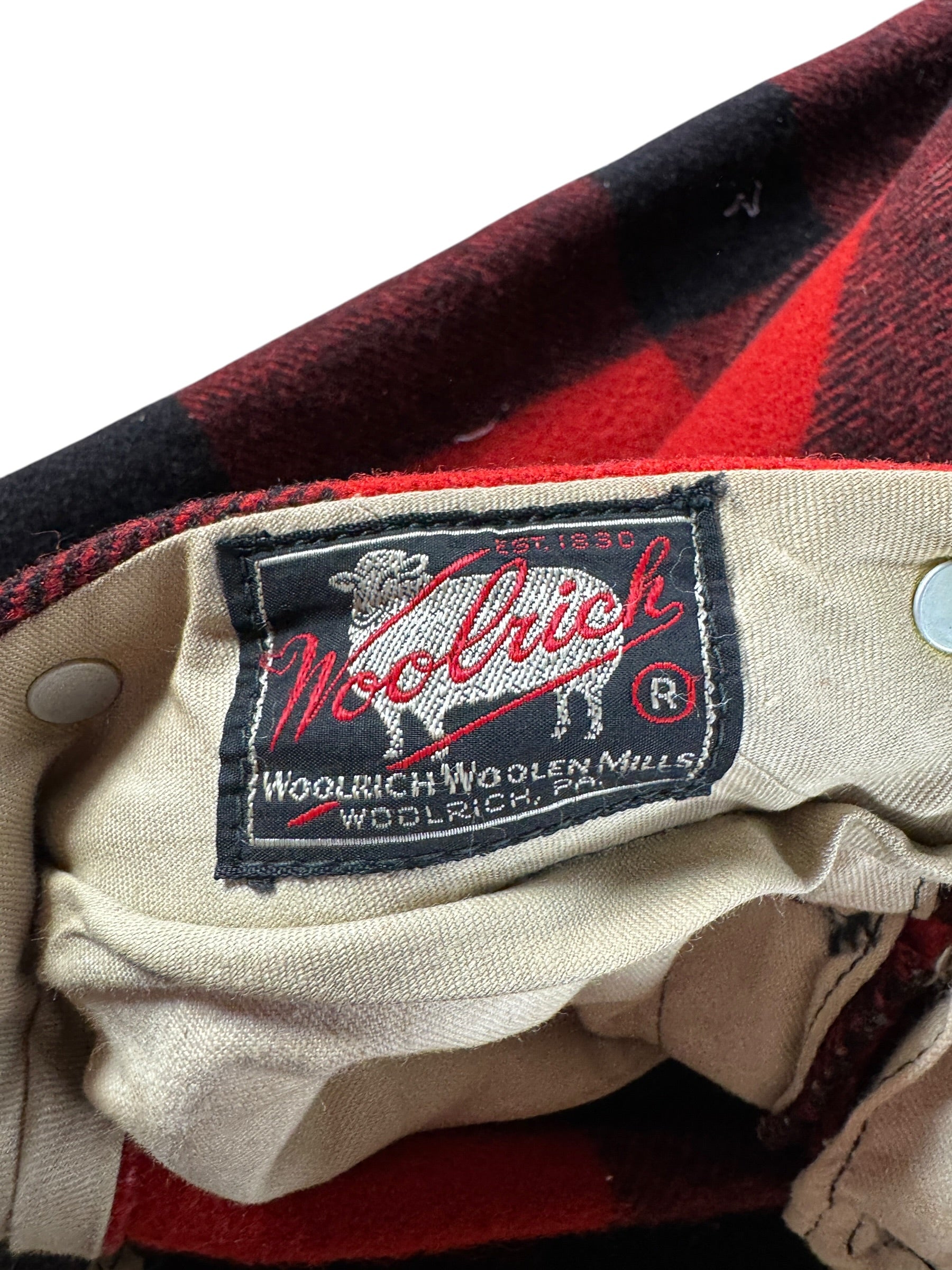 Label on Vintage 40s/50s Woolrich 2 Piece Hunting Set