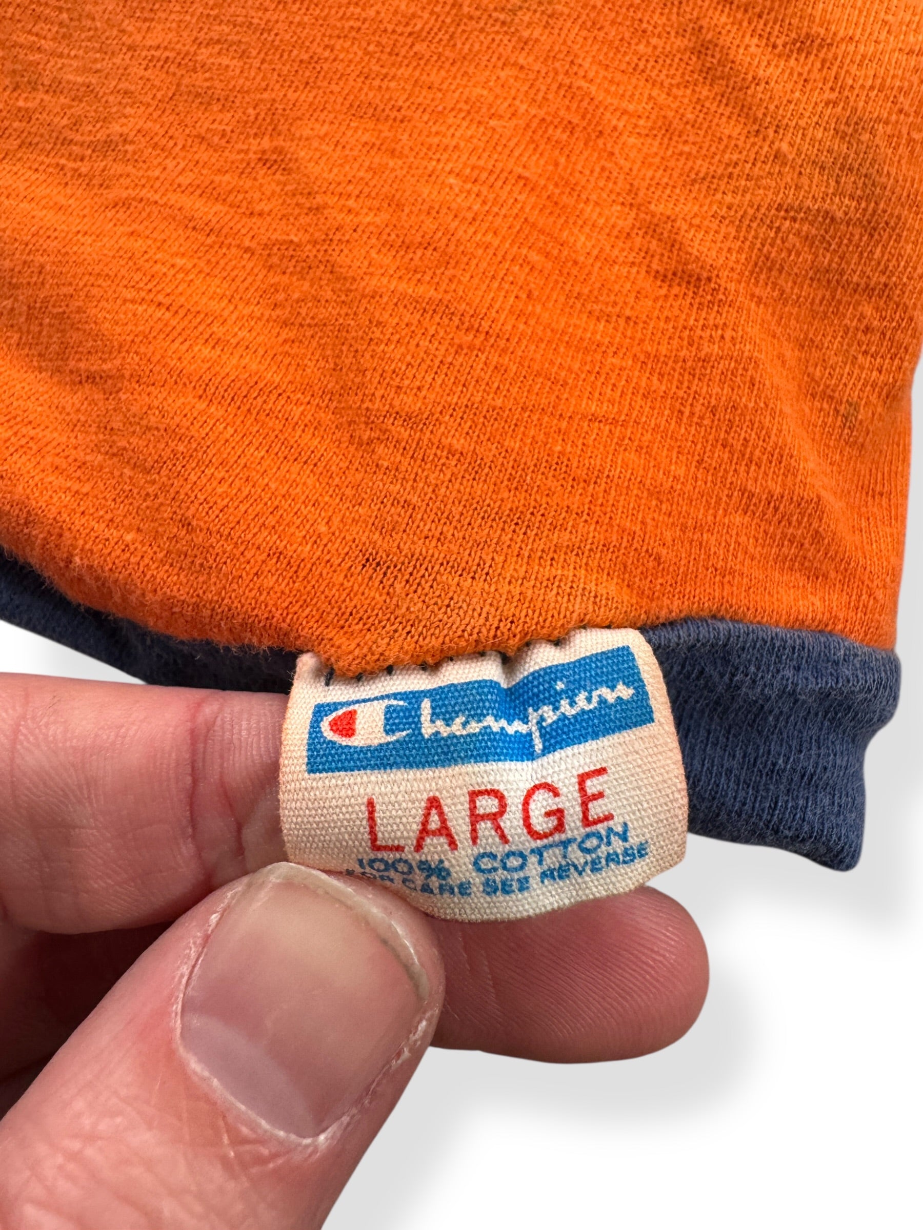 Blue Bar Tag on Vintage Champion Blue Bar Wheaton College Reversible Tank Top SZ L (Fits M)