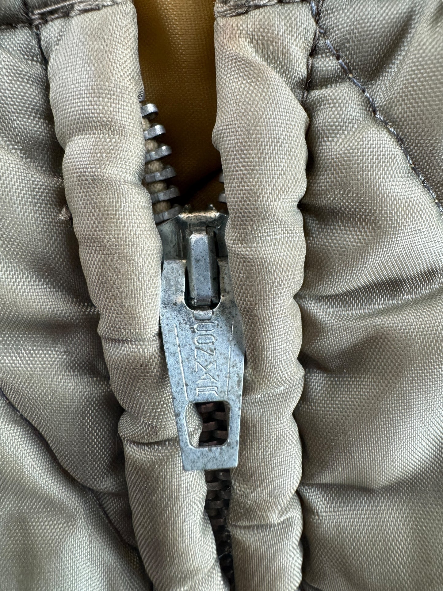 Zipper on Vintage Liner Jacket by Samco SZ M