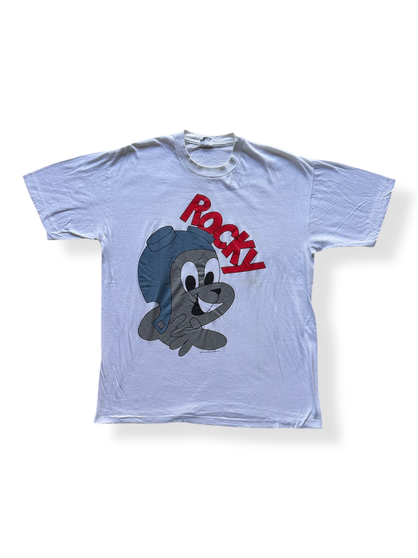 Front of Vintage 1990 Desantis Rocky Tee SZ XL