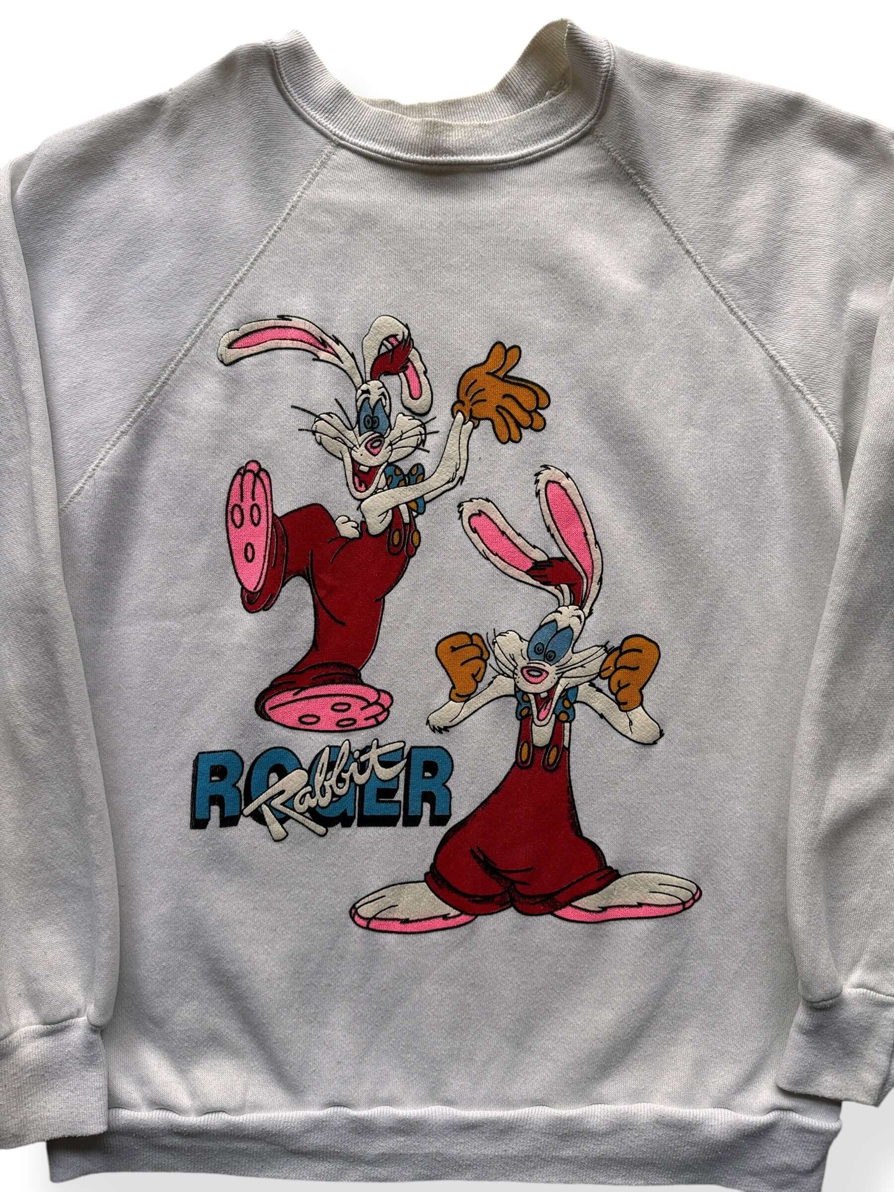 Front Close Up of Vintage Roger Rabbit Crewneck SZ M