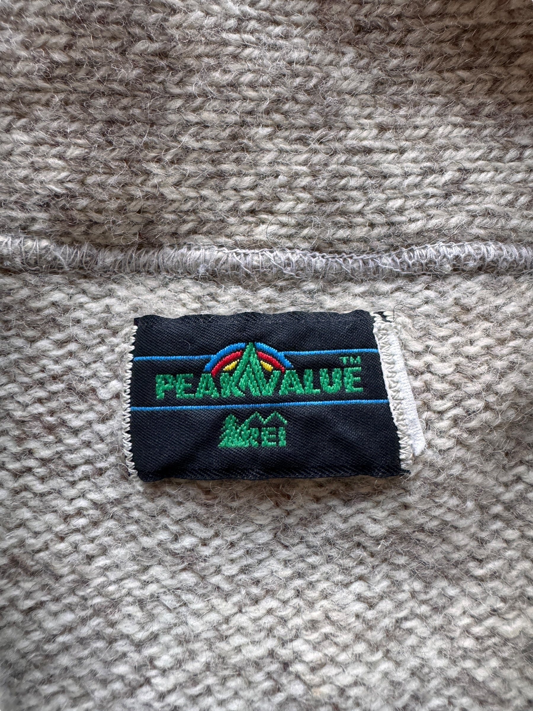 Tag on Vintage REI Peak Value Sweater SZ M