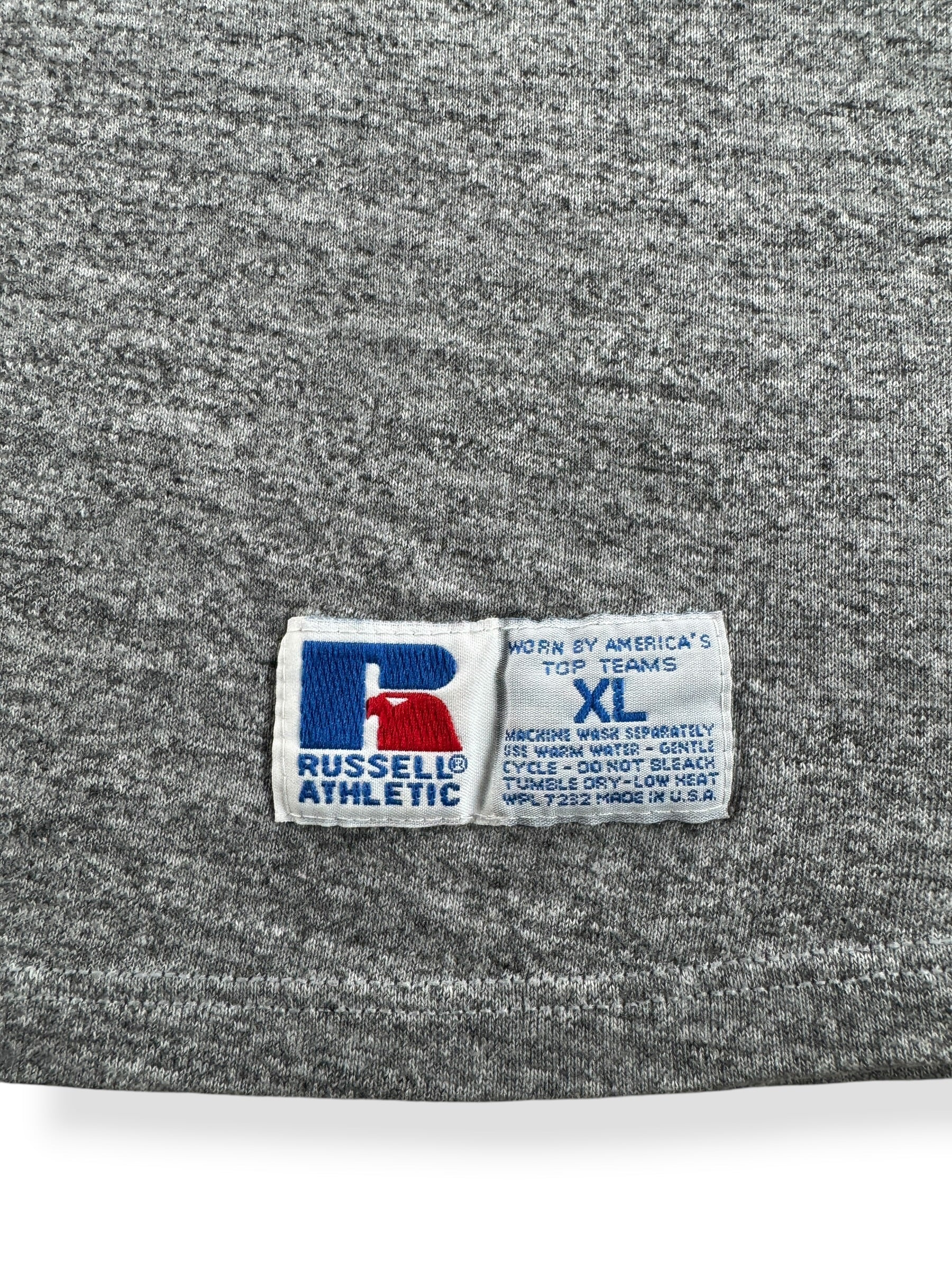 Tag on Vintage Miami Dolphins Russell Tee SZ XL (Fits L)