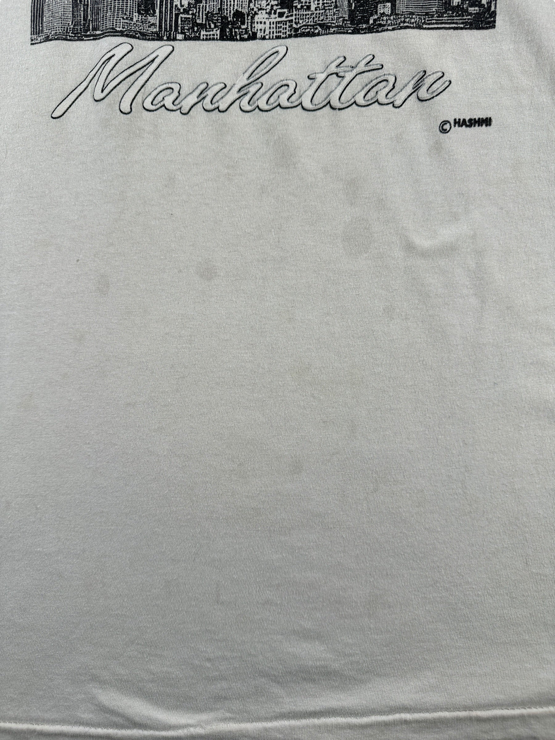 Stains on Vintage Manhattan Tee SZ M
