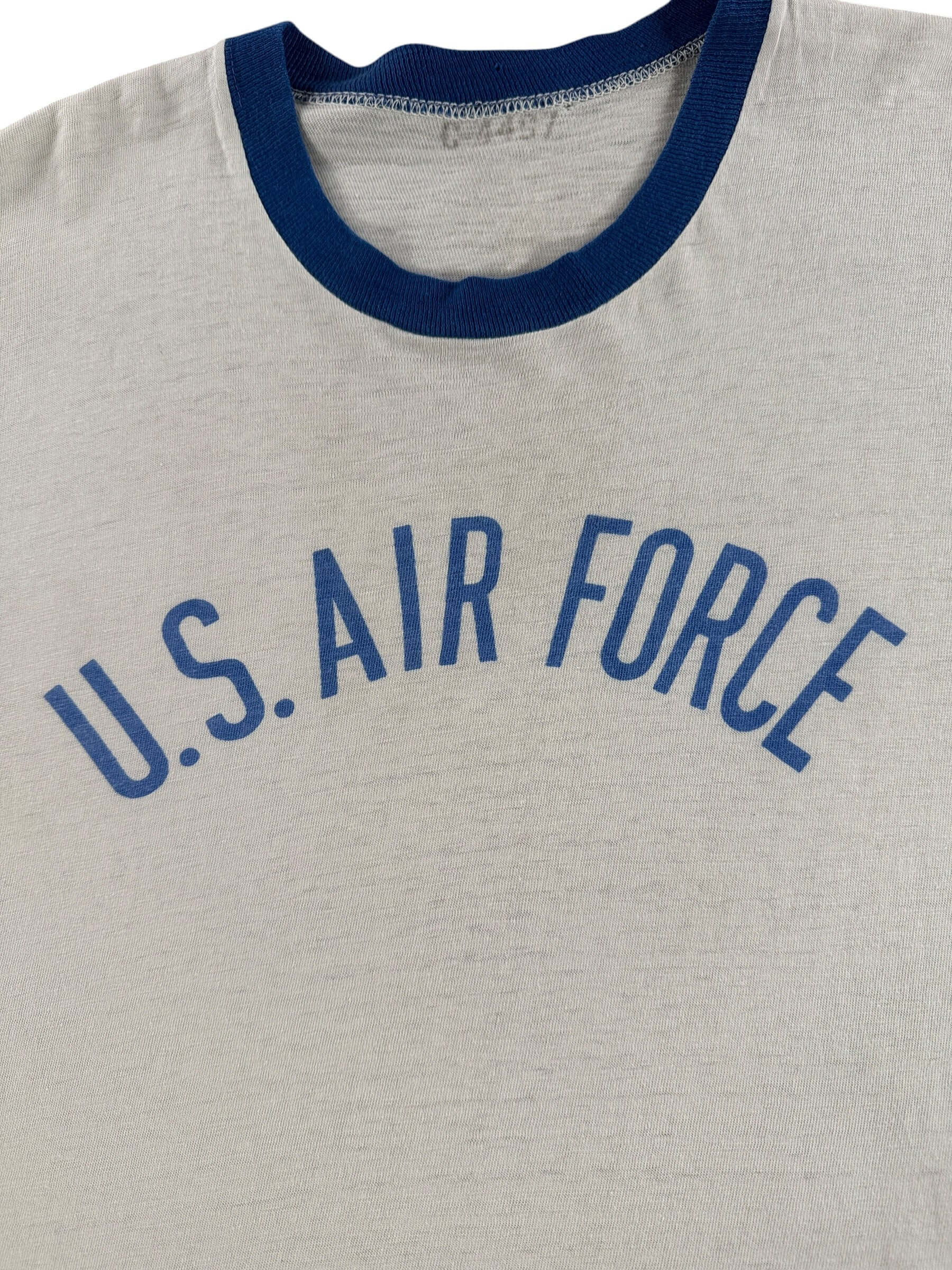 Graphic of Vintage USAF Waterprint Ringer Tee SZ M
