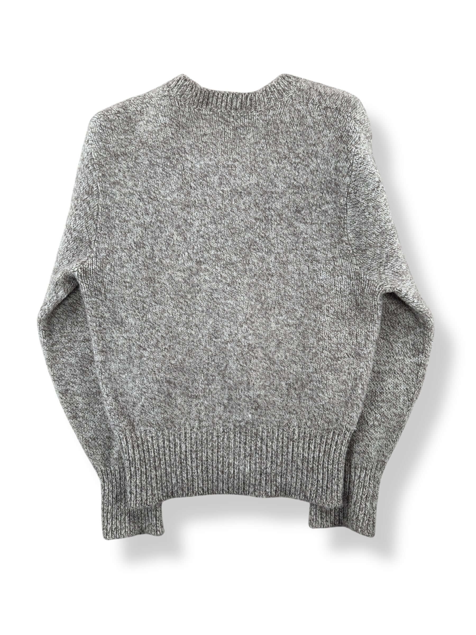 Back of Vintage Pendleton Lobo Oatmeal Knit V-Neck Sweater SZ L (Fits S)