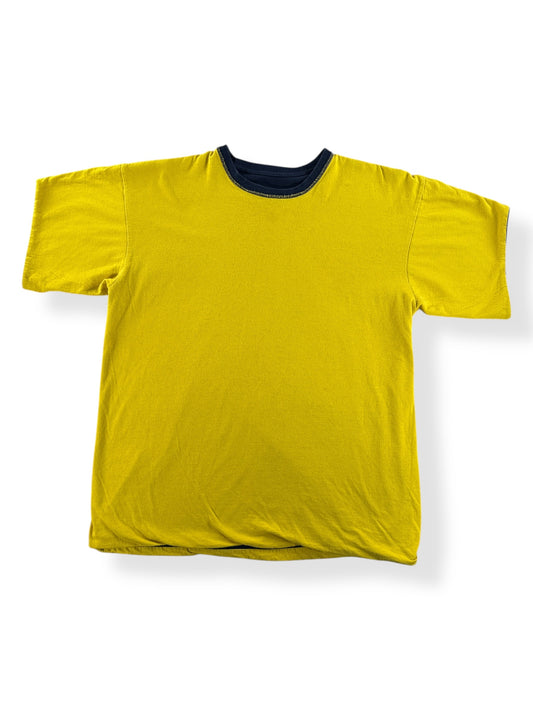 Front of Vintage Reversible Blue and Yellow Tee SZ XL