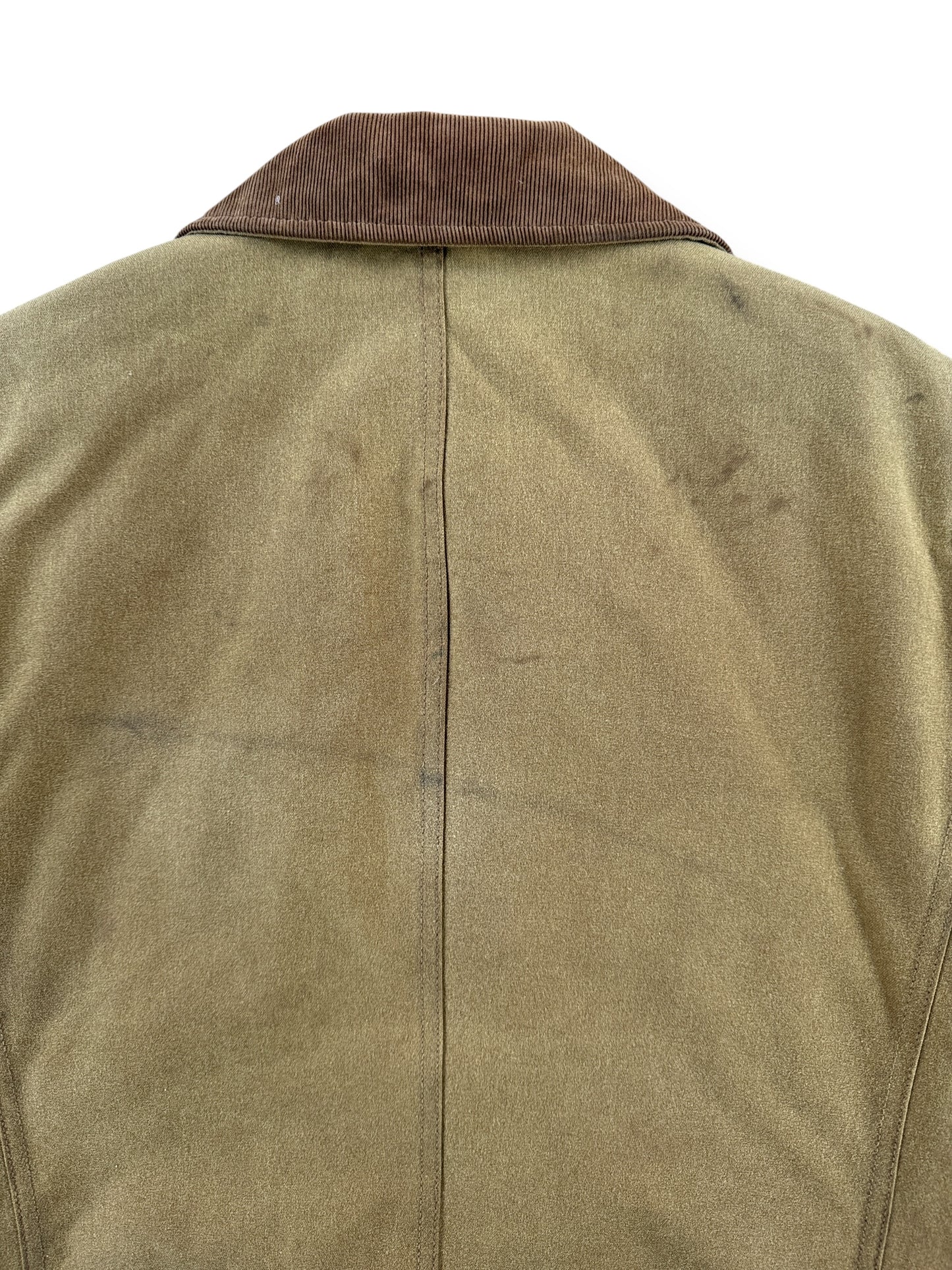 Stains on Modern Filson Dark Tan Insulated Journeyman Coat SZ M