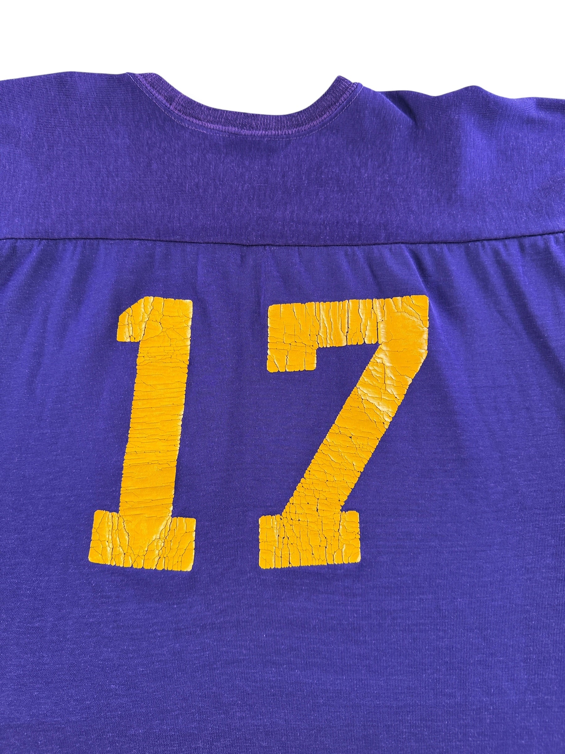 Back graphic of Vintage 60s Durene Football Jersey SZ L