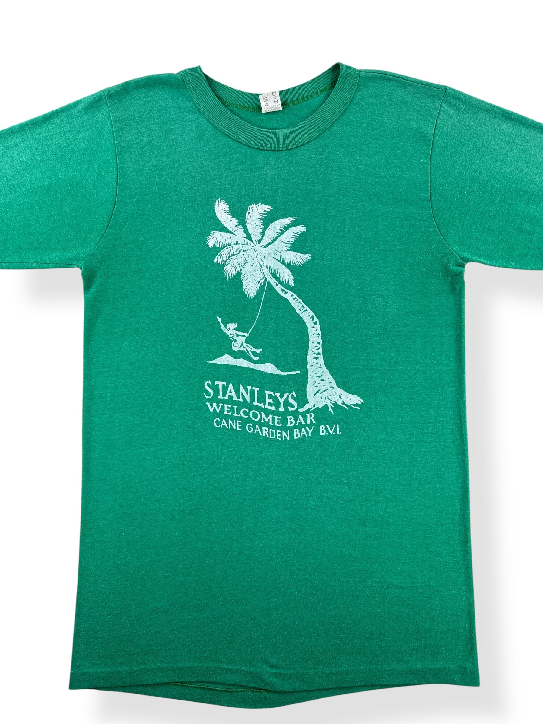 Front Close Up of Vintage Stanely's BVI Tee SZ S