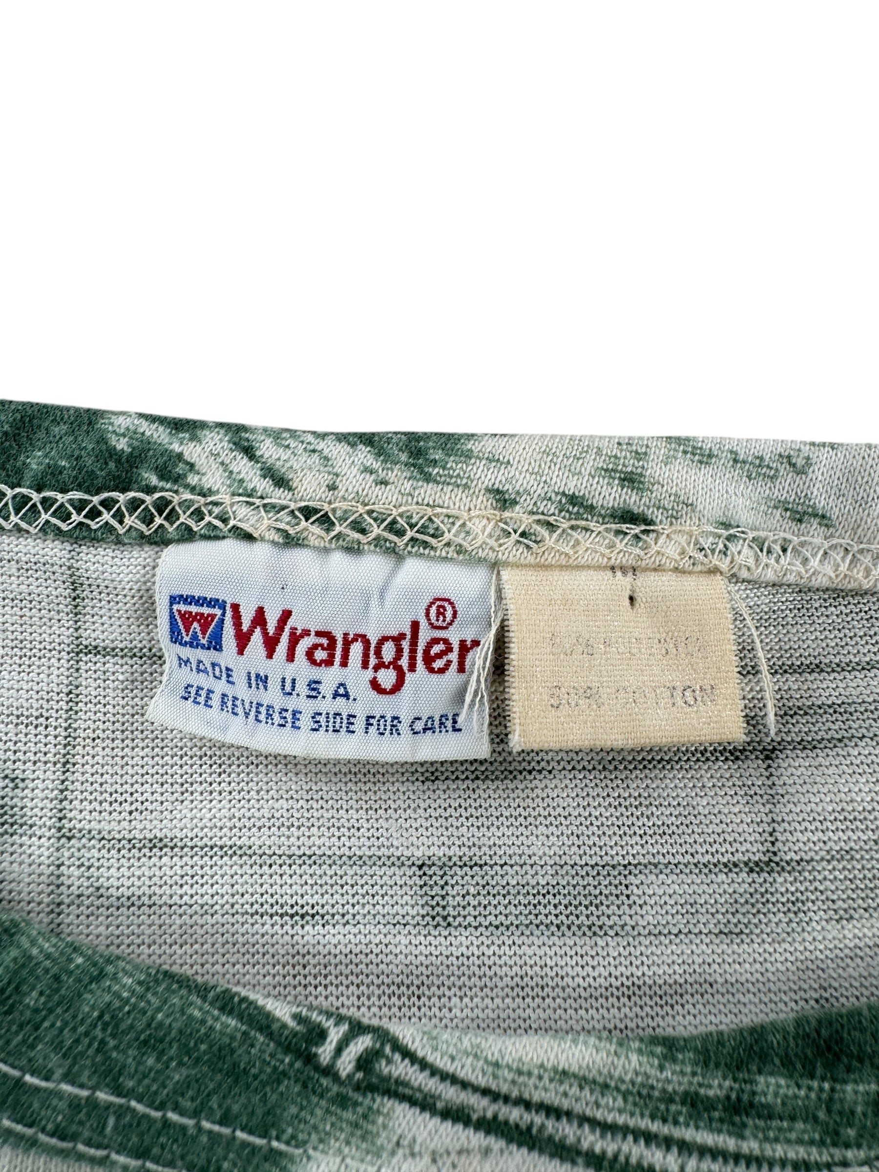 Tag on Vintage Wrangler Long Sleeve Photo Tee SZ M