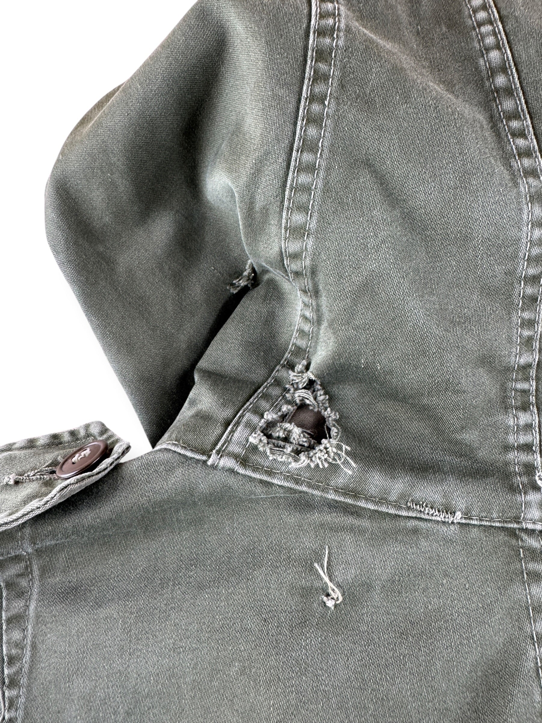 Hole on Hood of Vintage Military Fishtail Parka SZ M (Fits XXL) - AS IS
